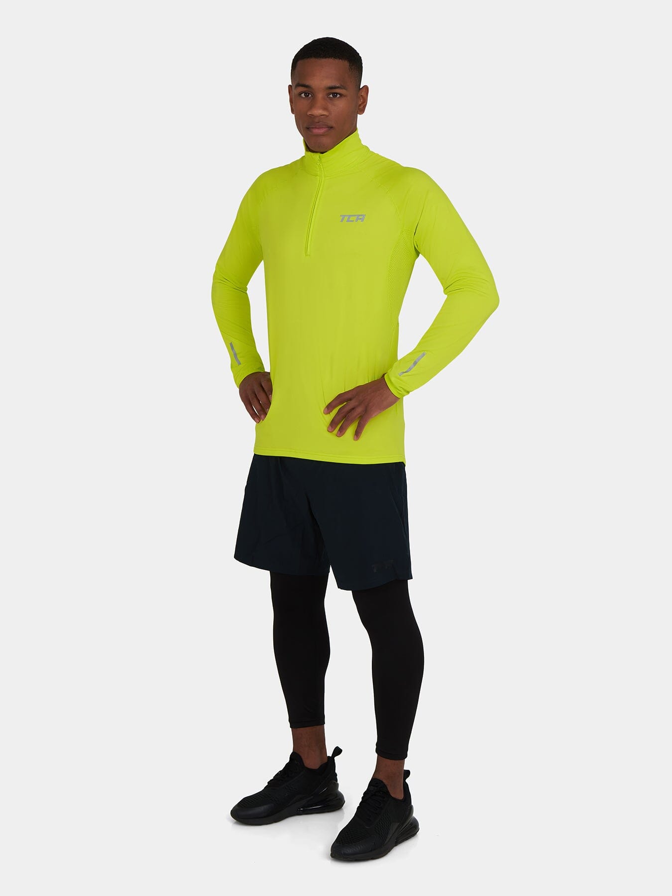 Winter Run Thermal Long Sleeve Running Top For Men With Brushed Inner Fabric