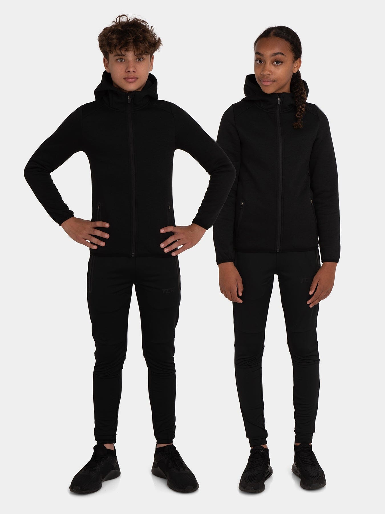 Revolution Tech Gym Running Hoodie For Kids Boys Girls With Zip Pockets