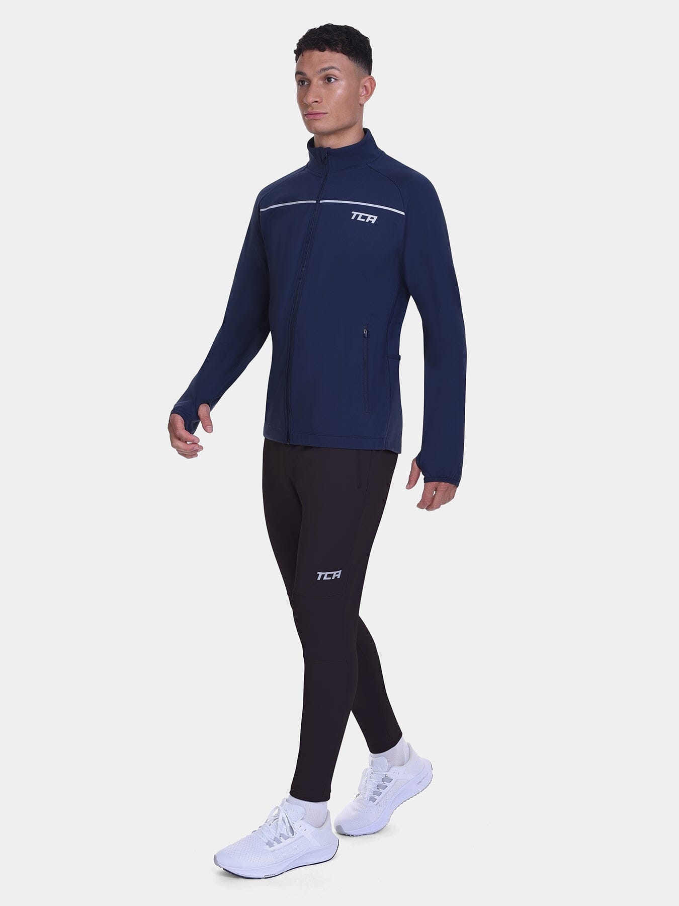 Thermal Cycling Trackpant For Men With Brushed Inner Fabric & Side Zip Pockets
