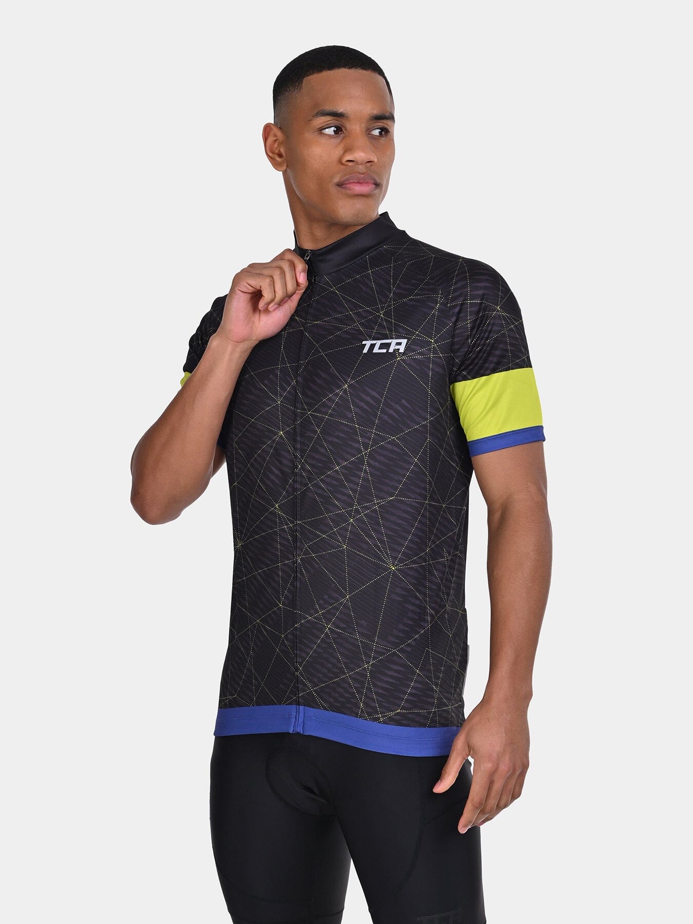TCA Men's All-Day Cycling Jersey – Lightweight Short Sleeve Bike Shirt - Athletic Fit Bicycle Shirt with 3 Cycling Back Pockets