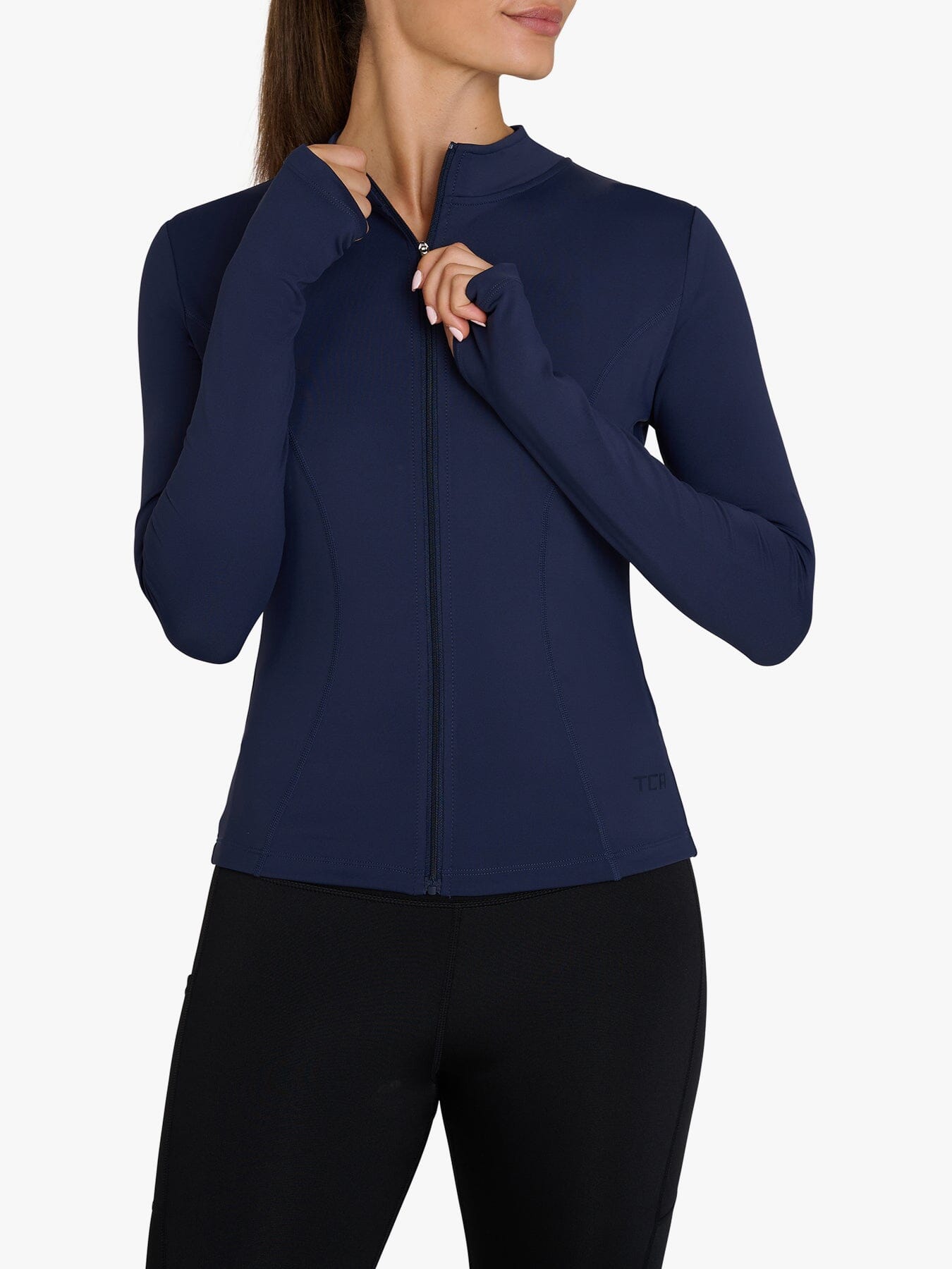 Lightweight Running Sports Long Sleeve Jacket for Women with Full Zip
