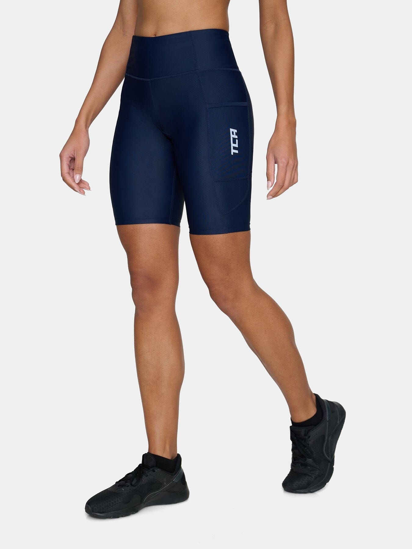 Padded Cycling Bike Shorts For Women With Reflective Strips & Side Pocket