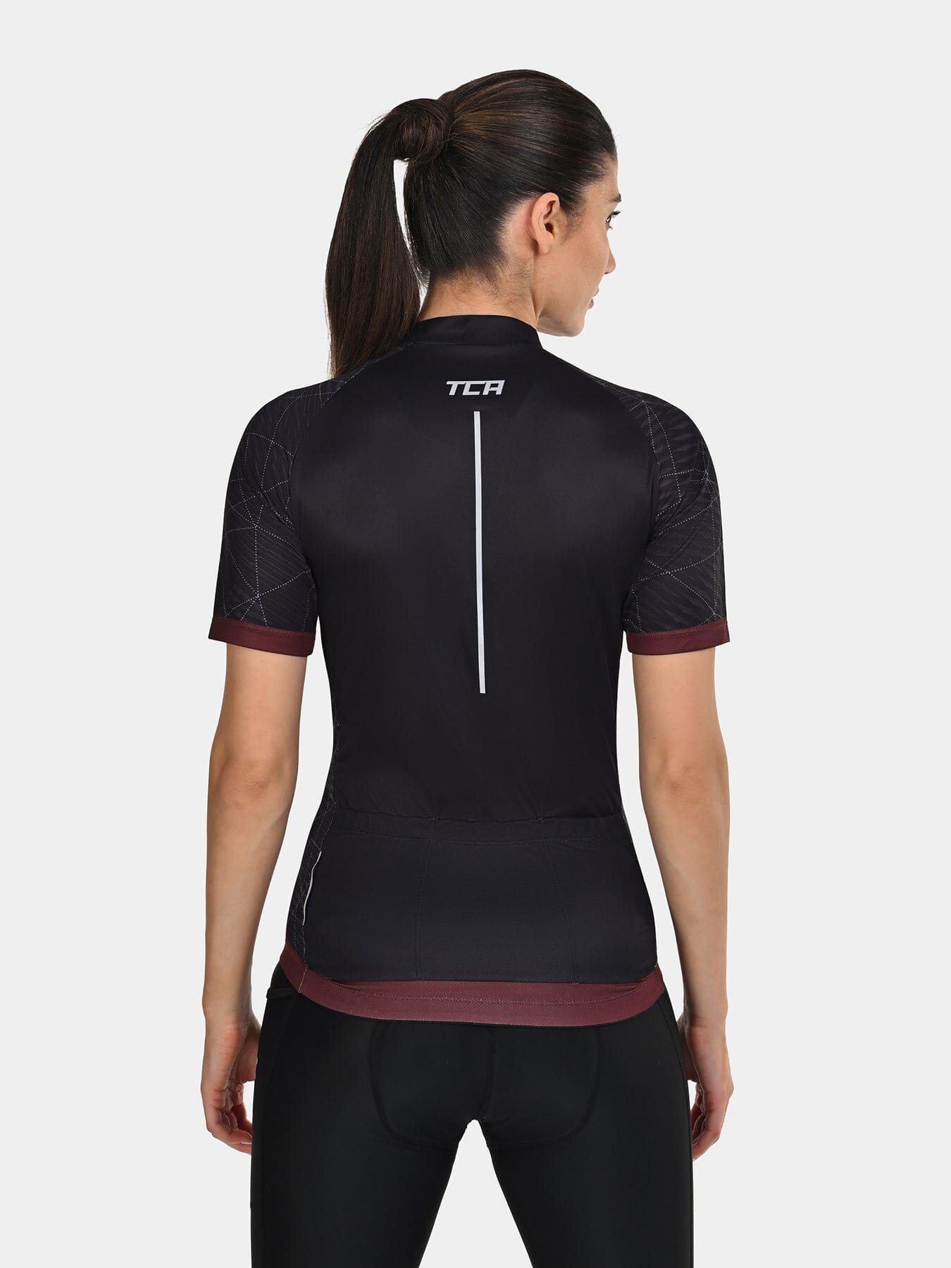 TCA Women's All-Day Cycling Jersey – Lightweight Short Sleeve Bike Shirt - Athletic Fit Bicycle Shirt with 3 Cycling Back Pockets