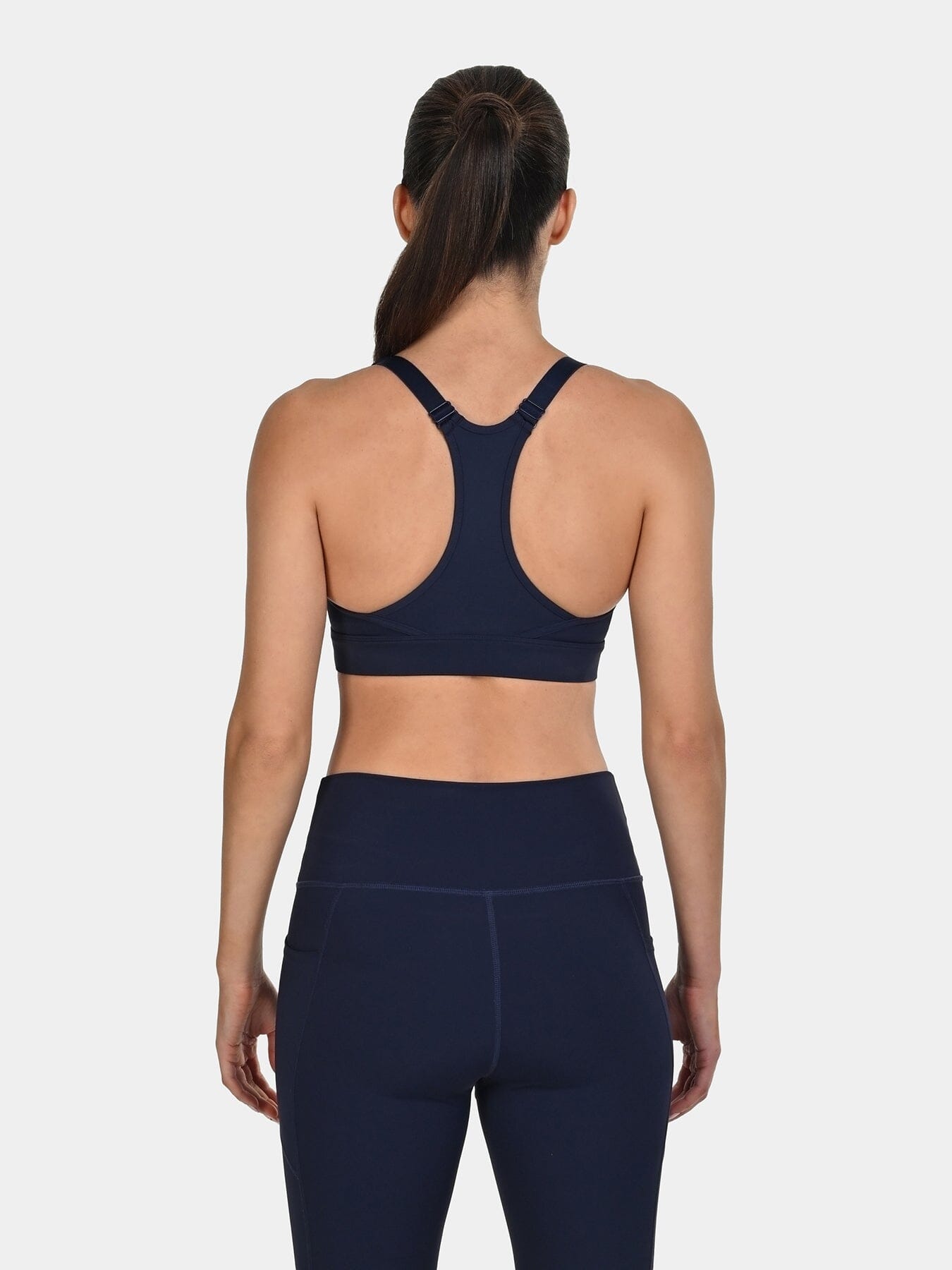 TCA Women's Medium Impact Sports Bra – Adjustable Support, Removable Pads, Seamless Comfort