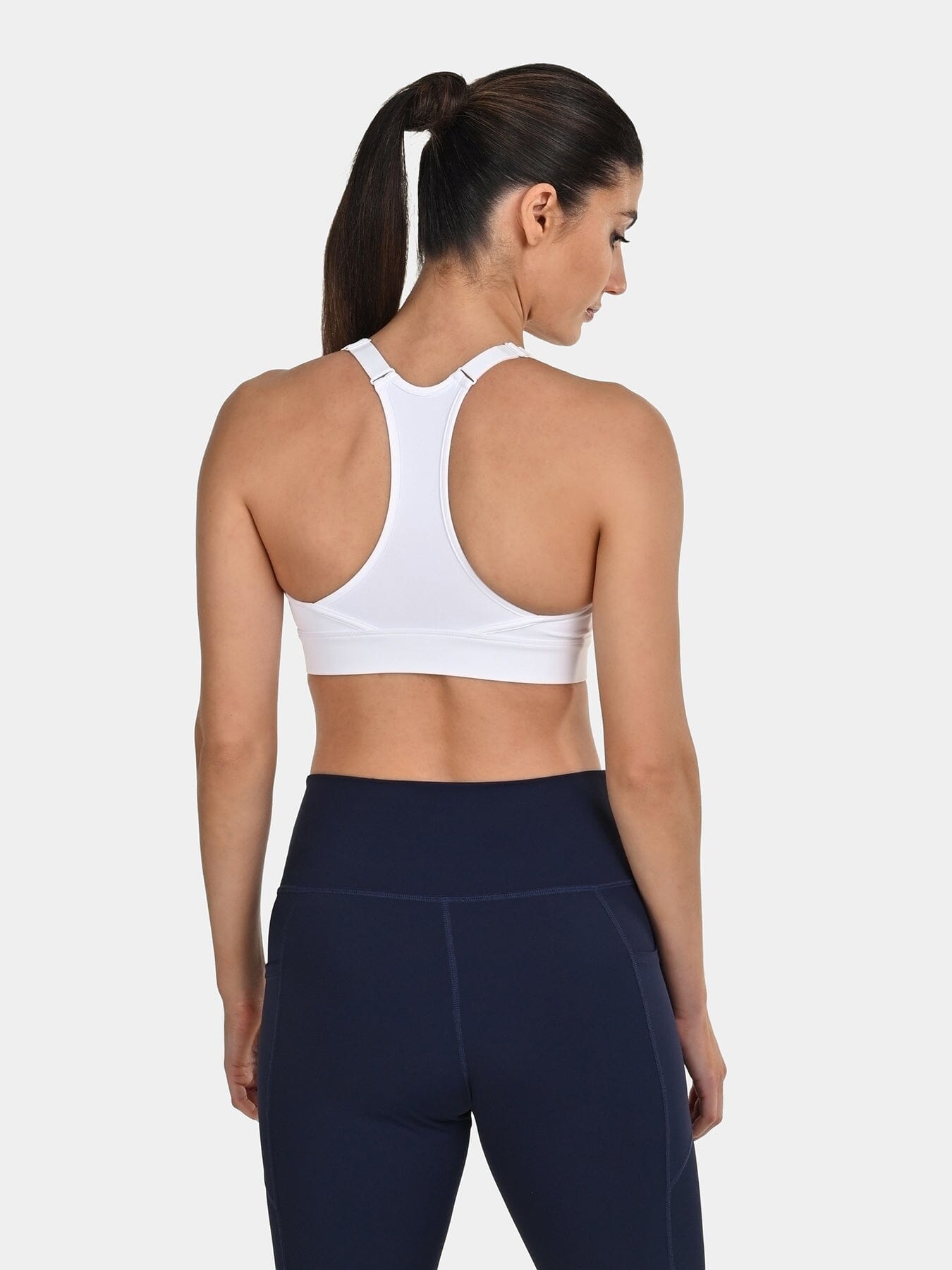 TCA Women's Medium Impact Sports Bra – Adjustable Support, Removable Pads, Seamless Comfort