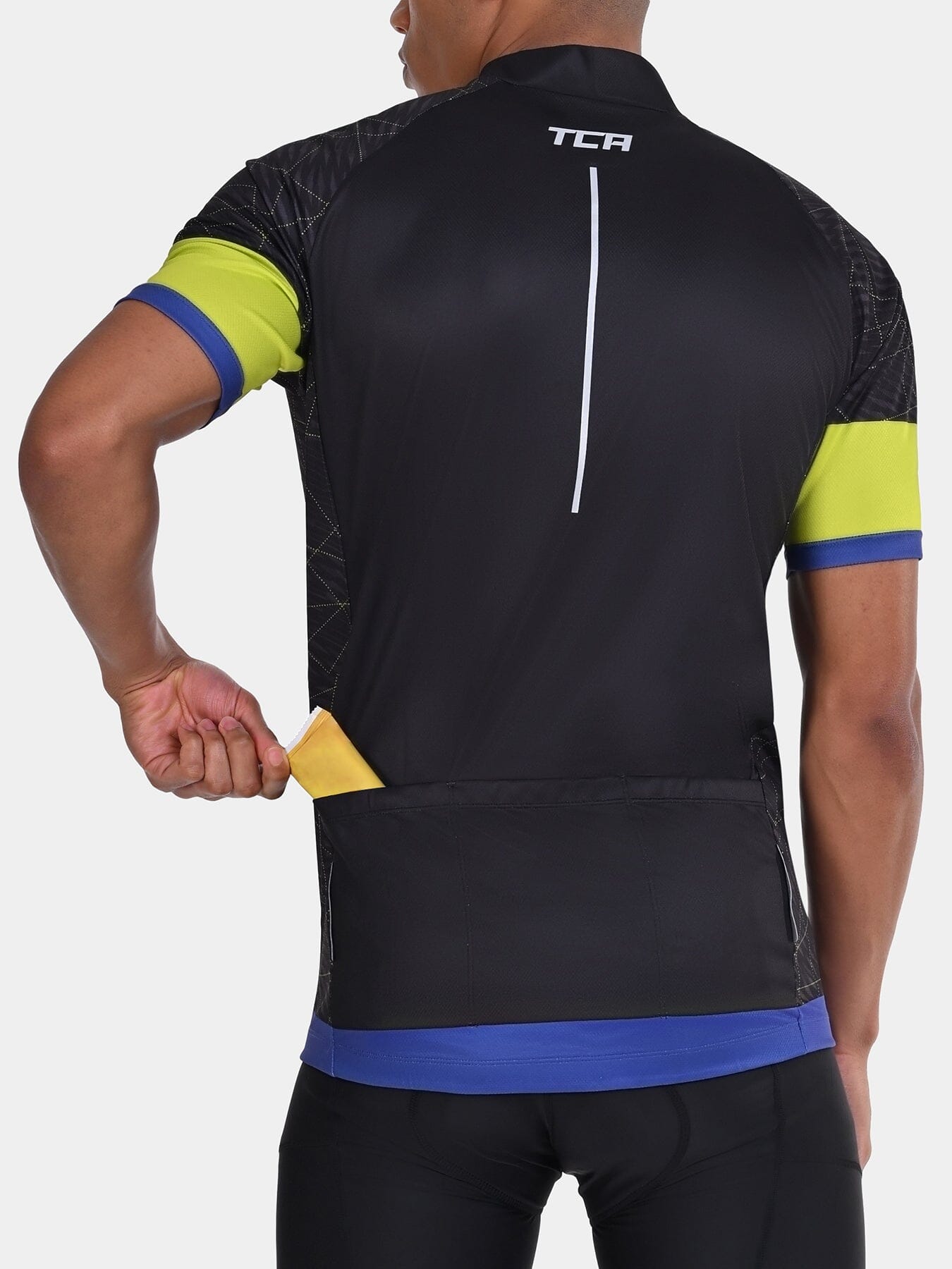 TCA Men's All-Day Cycling Jersey – Lightweight Short Sleeve Bike Shirt - Athletic Fit Bicycle Shirt with 3 Cycling Back Pockets