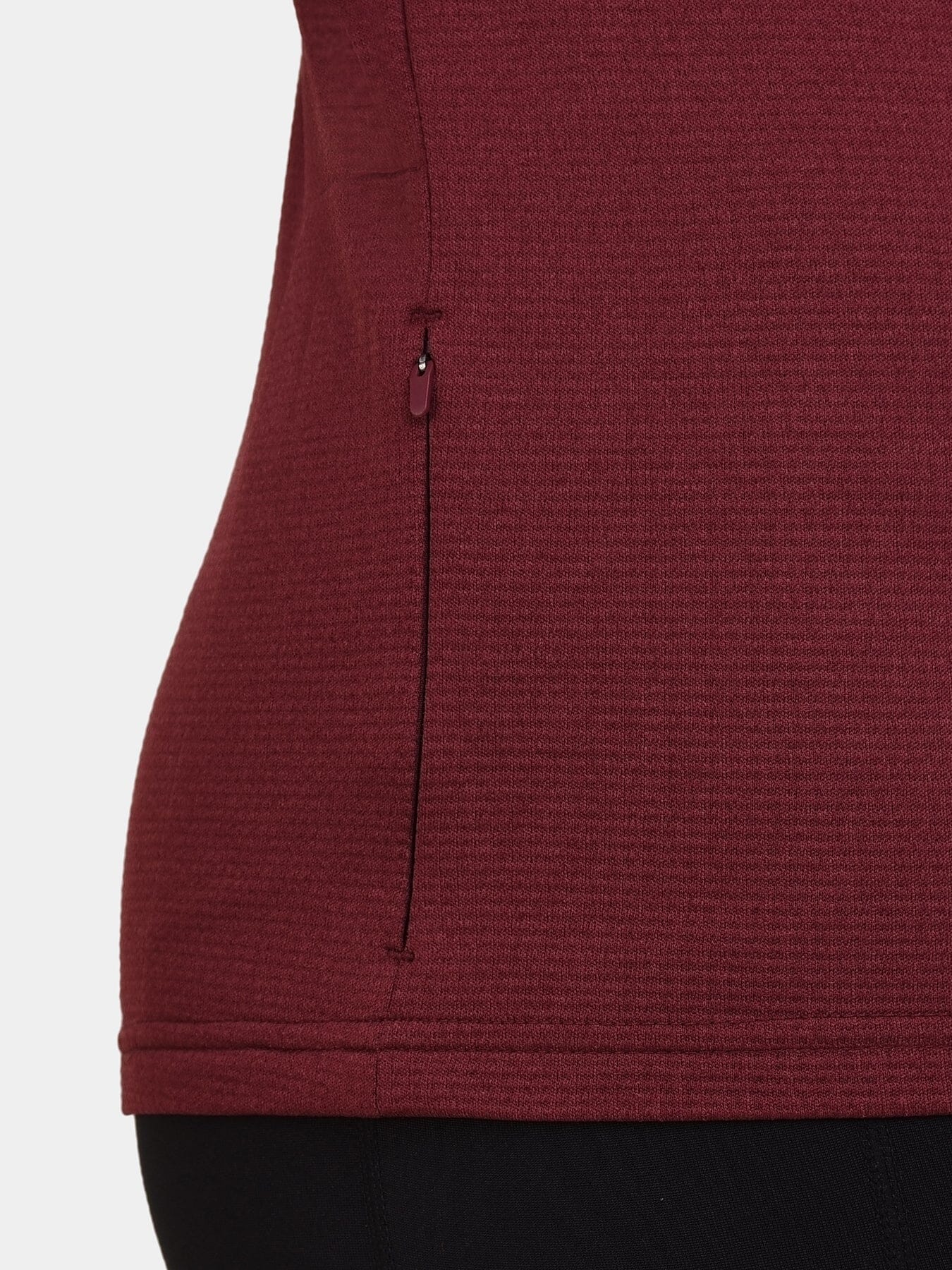 Cloud Fleece Quarter Zip Running Top For Women With Thumbholes & Side Zip Pocket