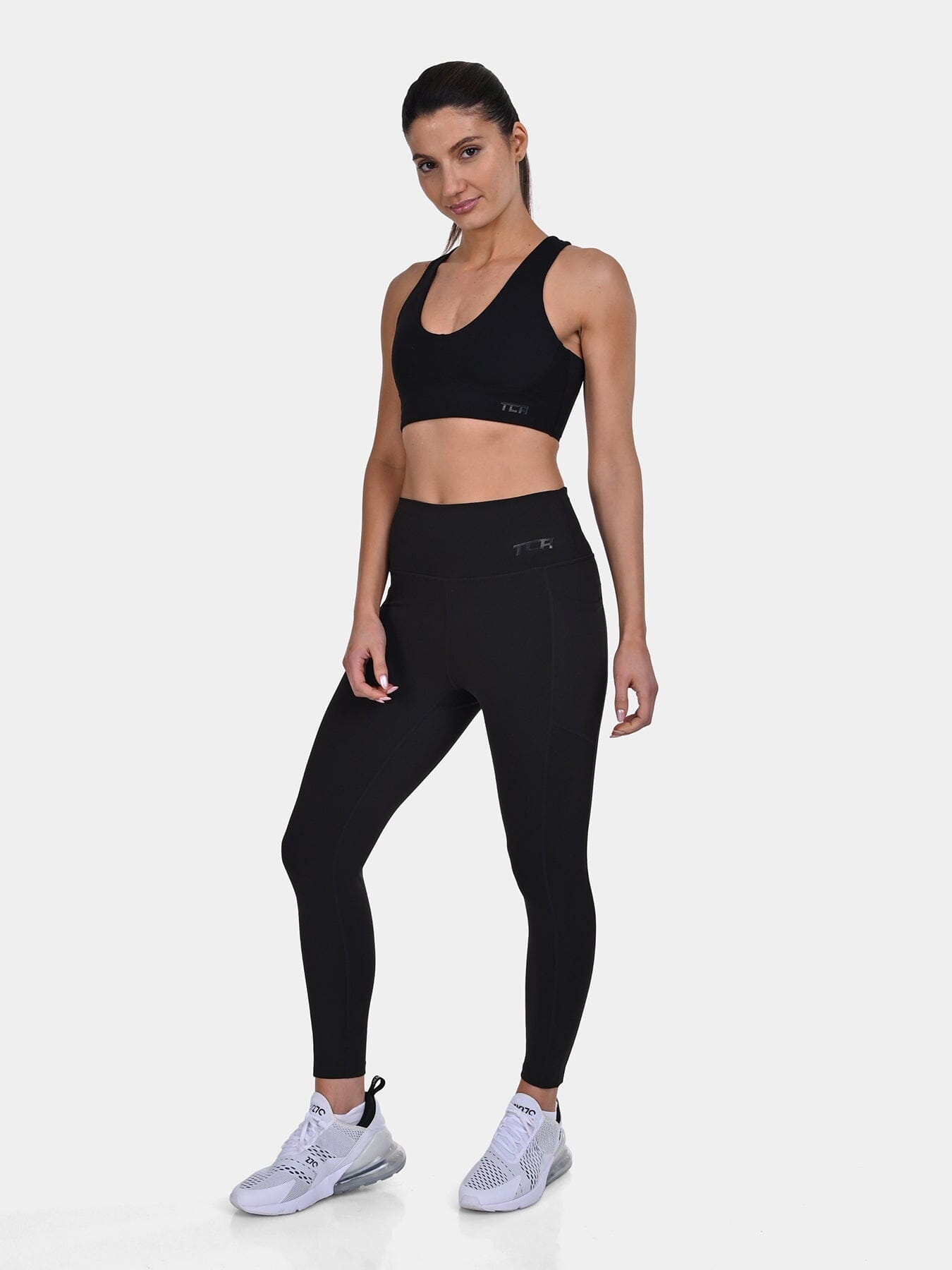 TCA Racerback Sports Bra for Women – Seamless Wireless Bra with Removable Pads for Yoga, Pilates & Low-Impact Training