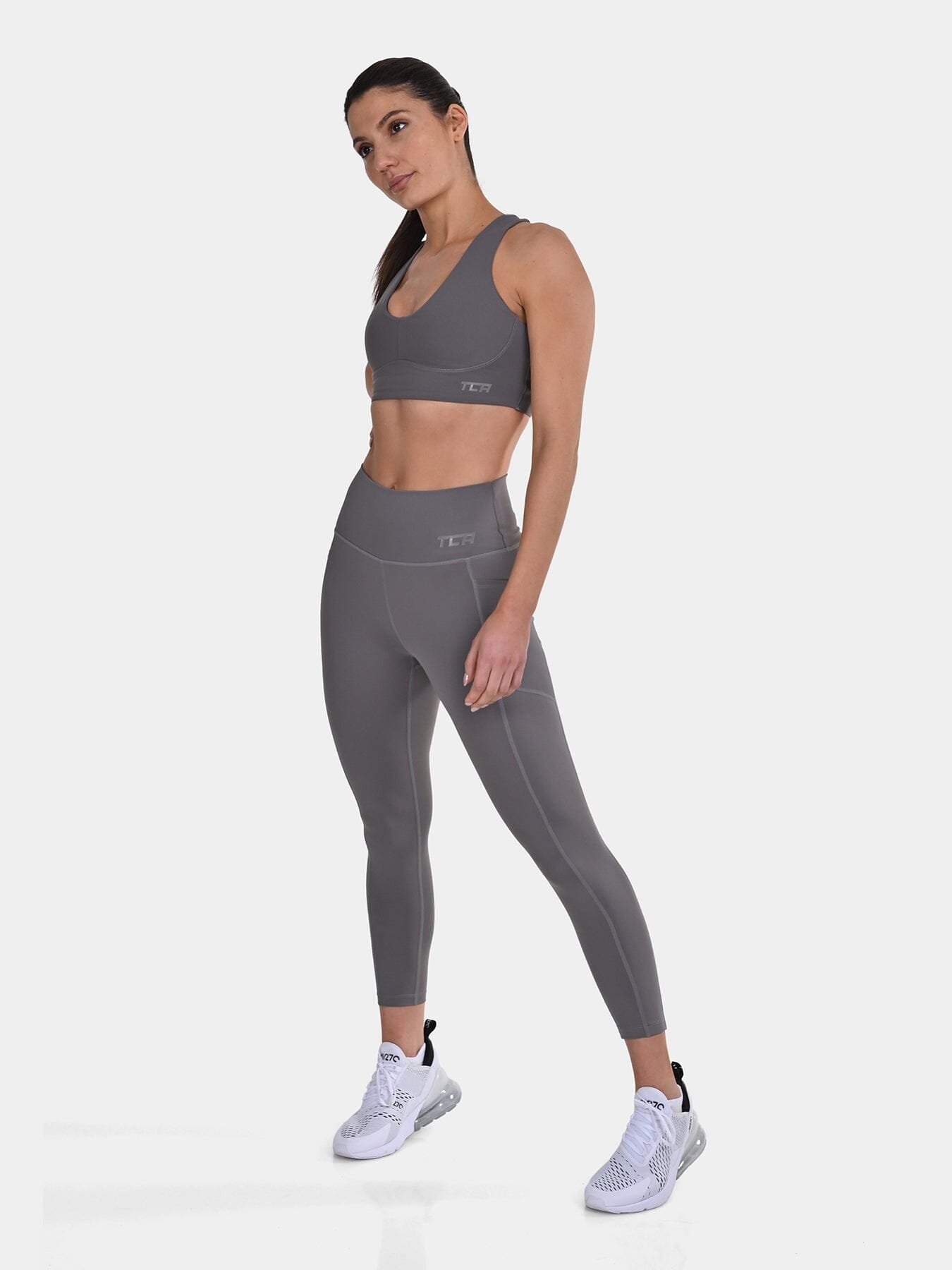 TCA Racerback Sports Bra for Women – Seamless Wireless Bra with Removable Pads for Yoga, Pilates & Low-Impact Training