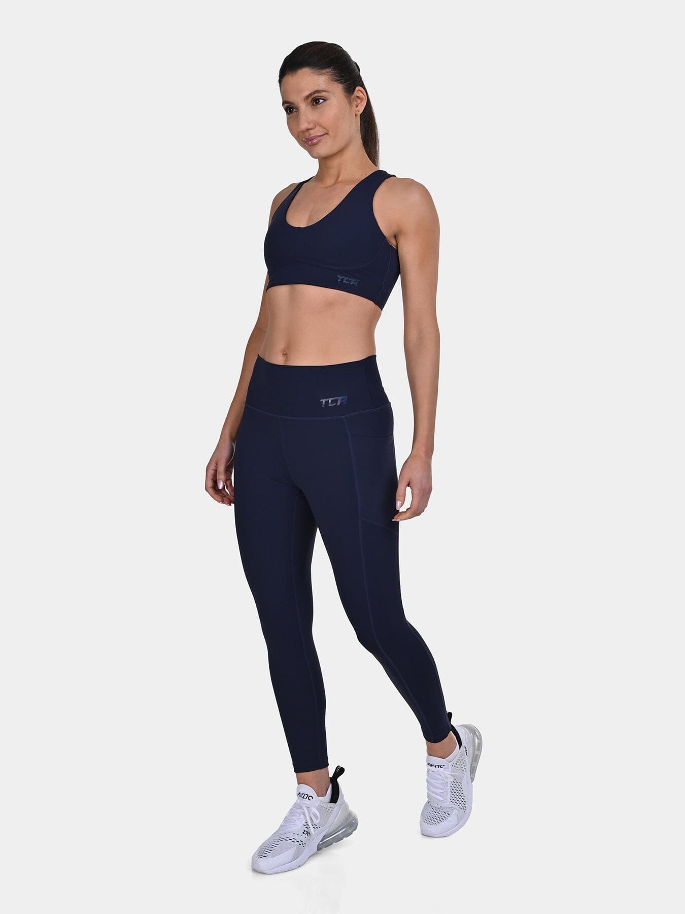 TCA Racerback Sports Bra for Women – Seamless Wireless Bra with Removable Pads for Yoga, Pilates & Low-Impact Training