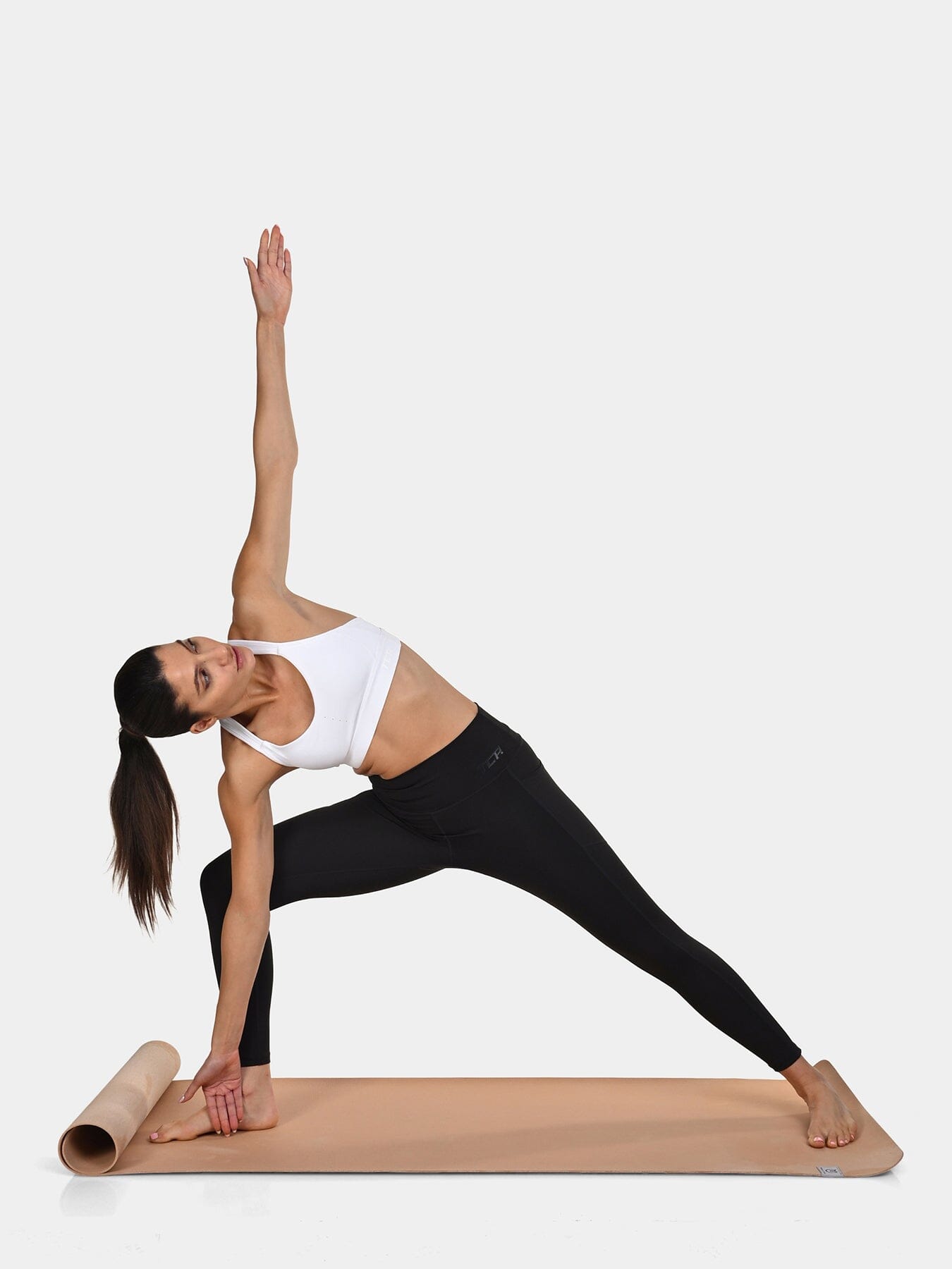 TCA Women's High Waisted 7/8 Leggings _ Tummy Control Buttery Soft Leggings with 2 Open Side Pockets  for Running, Gym, and Workout
