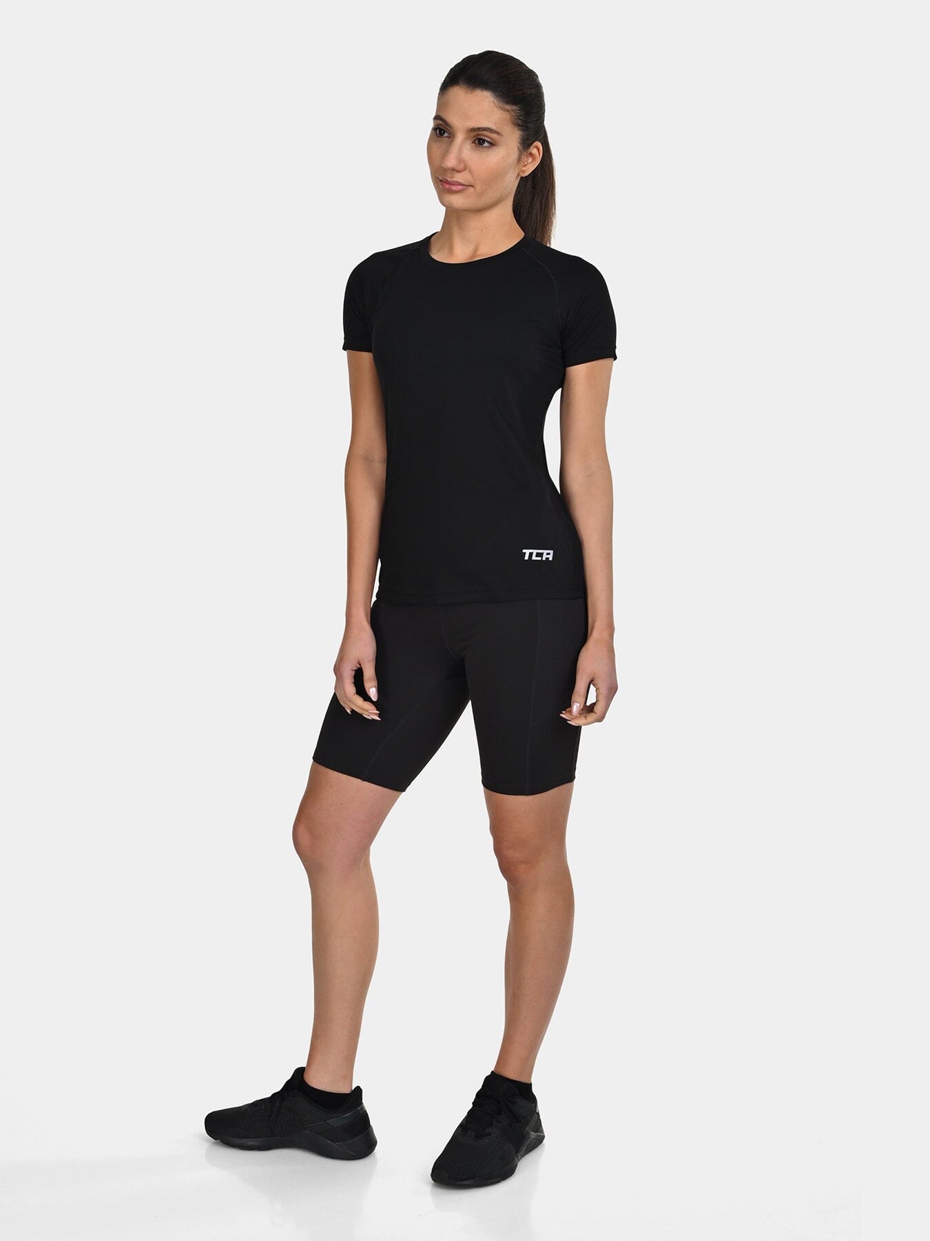 TCA Women's Lightweight Short Sleeve Shirt – Breathable Athletic Running T-Shirt for Yoga, Running, Gym, Training, and Fitness