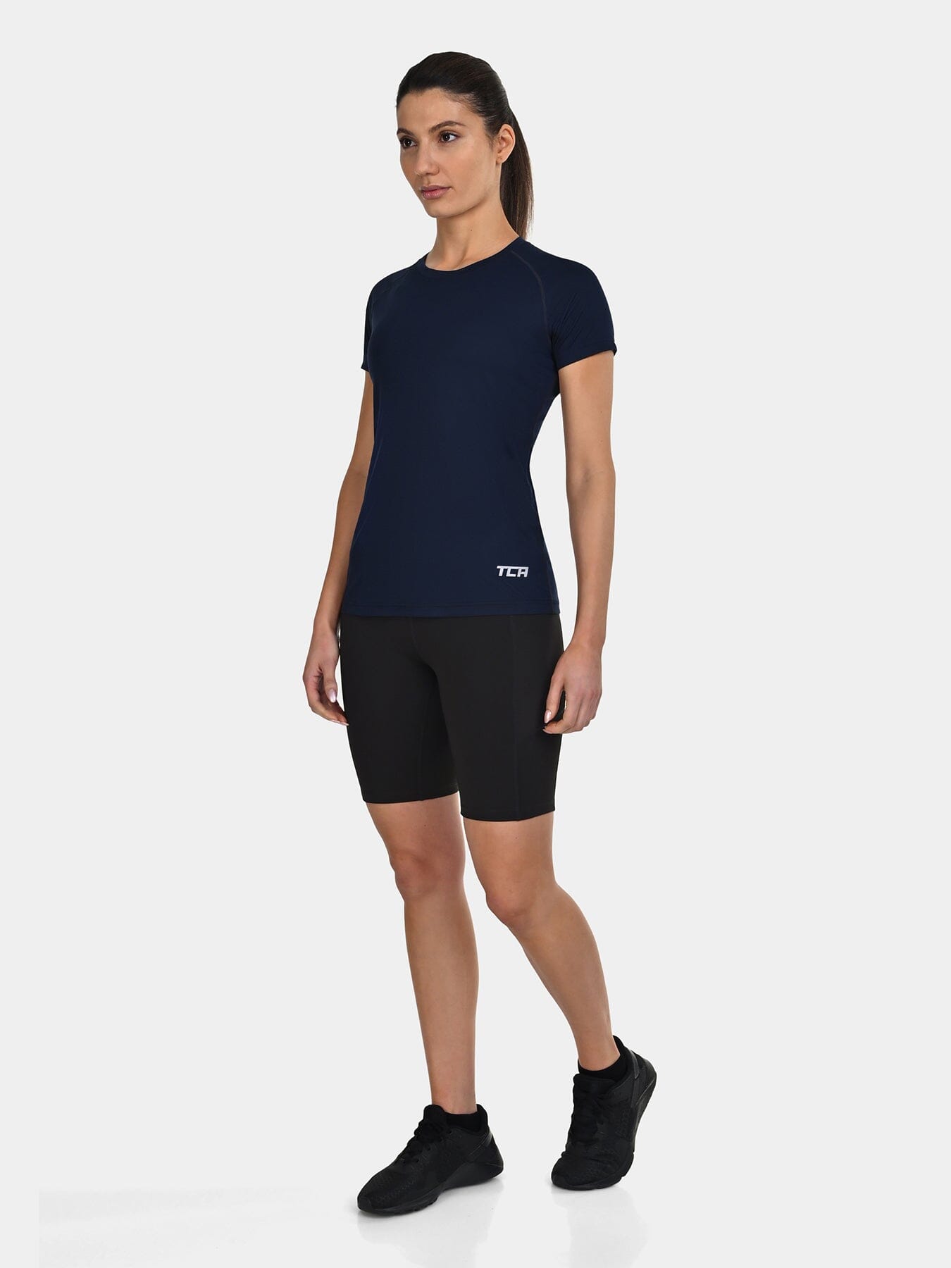 TCA Women's Lightweight Short Sleeve Shirt – Breathable Athletic Running T-Shirt for Yoga, Running, Gym, Training, and Fitness