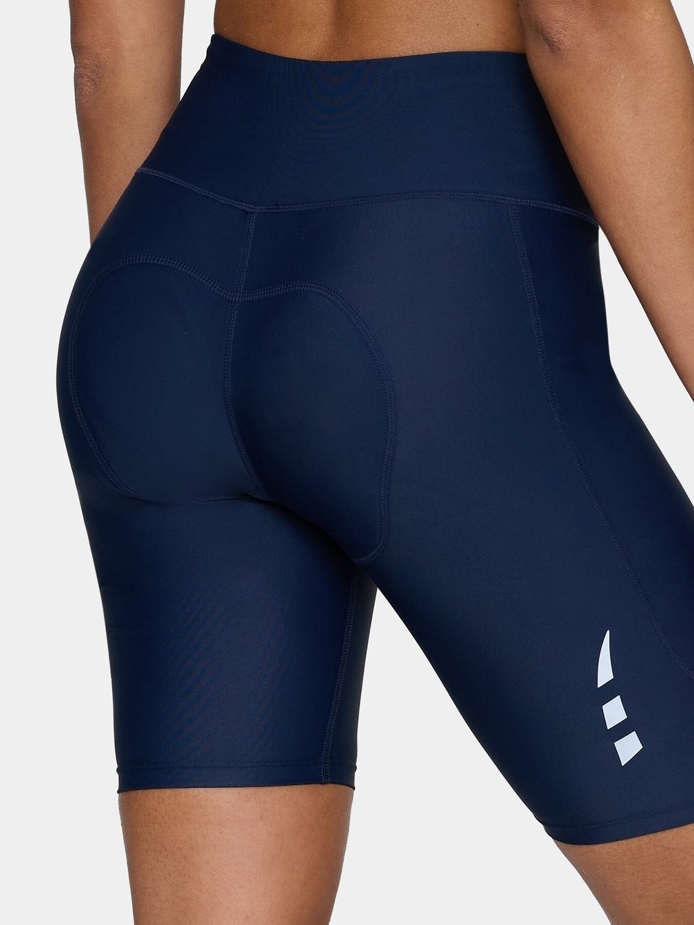 Padded Cycling Bike Shorts For Women With Reflective Strips & Side Pocket
