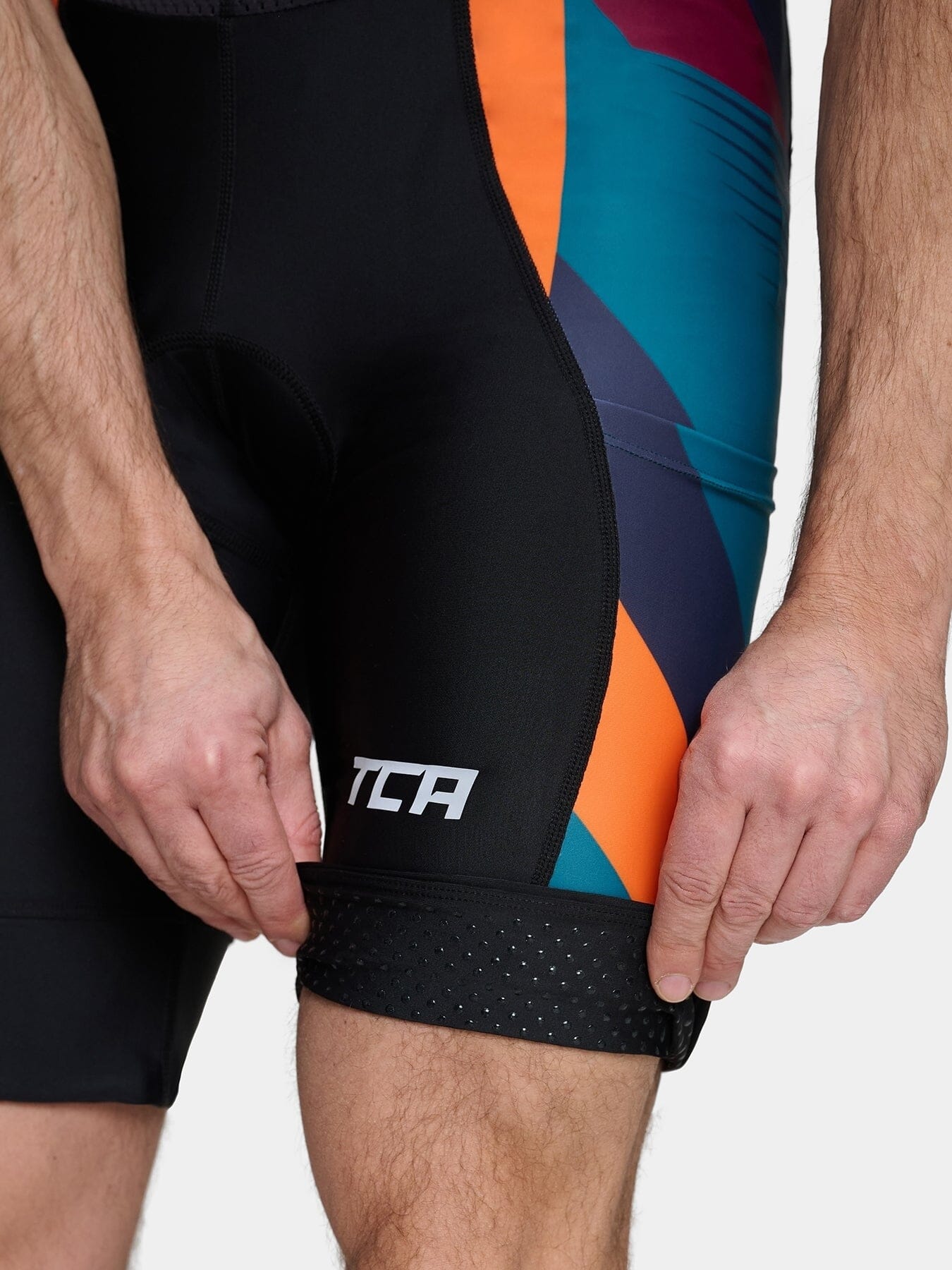 Padded Cycling Bib Shorts For Men With Side Pockets, Bib Straps and Anti-slip Leg Grippers