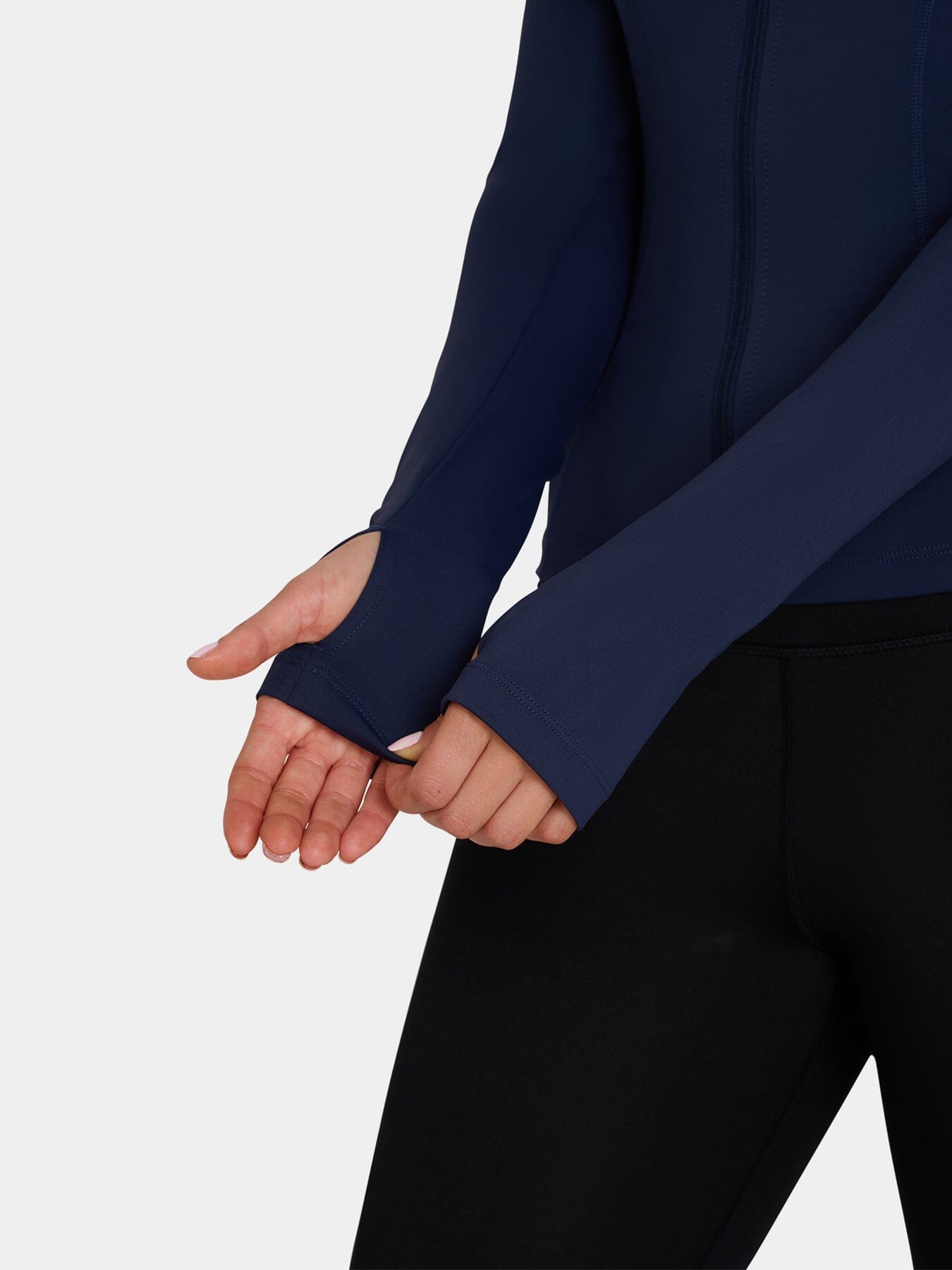 Lightweight Running Sports Long Sleeve Jacket for Women with Full Zip