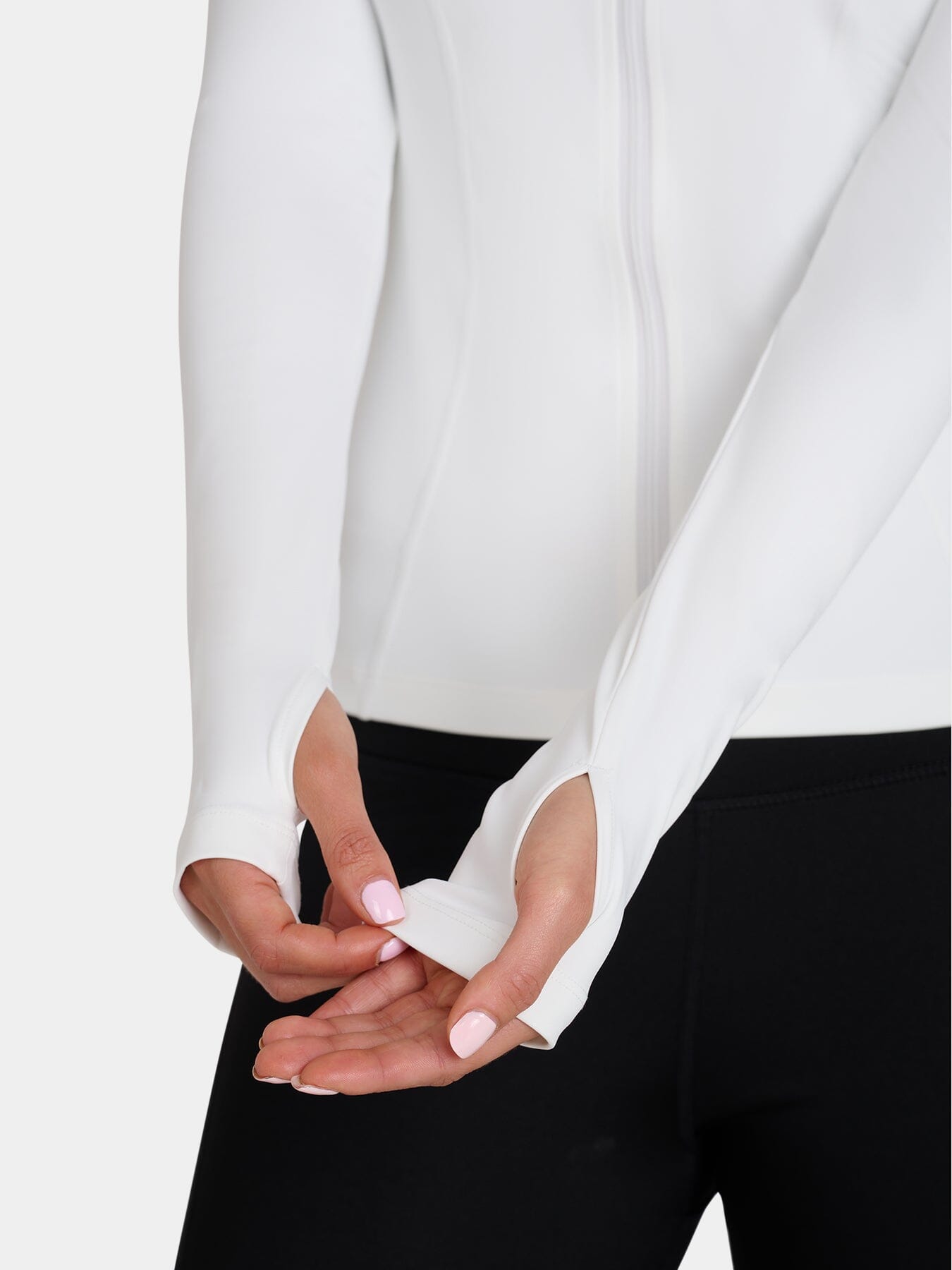 Lightweight Running Sports Long Sleeve Jacket for Women with Full Zip