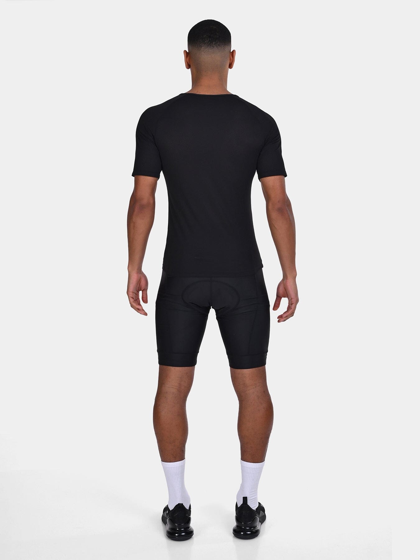 TCA Men's Short Sleeve Cycling Base Layer Shirt - Men’s Summer Cycling Mesh Top - Lightweight Breathable Base Layer Biking Shirt for Jersey Jacket - Windproof Quickdry Athletic Fit