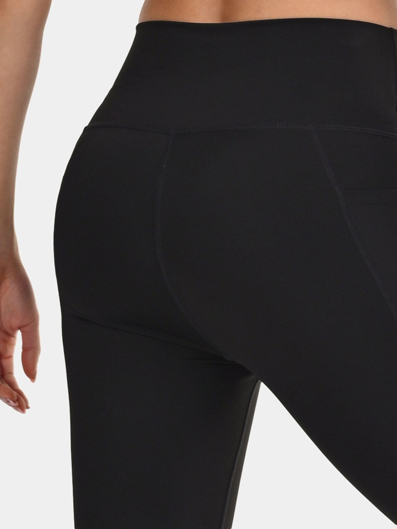 TCA Women's High Waisted 7/8 Leggings _ Tummy Control Buttery Soft Leggings with 2 Open Side Pockets  for Running, Gym, and Workout