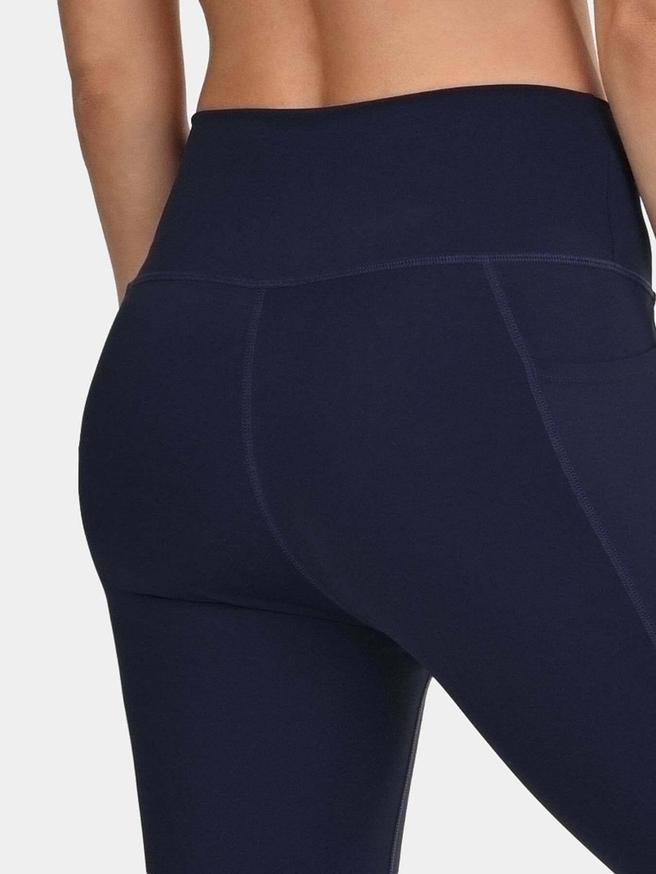 TCA Women's High Waisted 7/8 Leggings _ Tummy Control Buttery Soft Leggings with 2 Open Side Pockets  for Running, Gym, and Workout