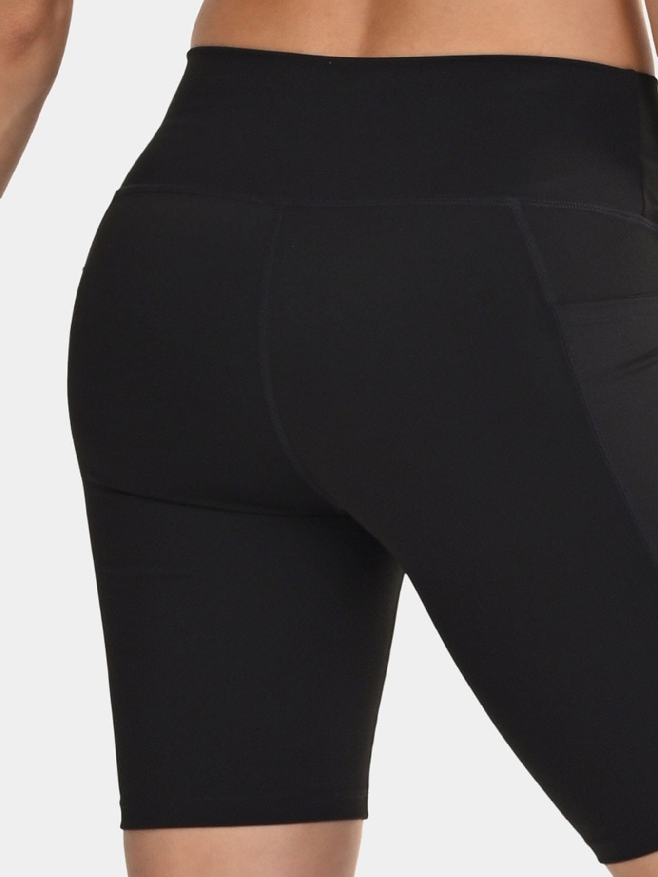 TCA Women's High Waisted Yoga Shorts _ Tummy Control Buttery Soft Biker Shorts with 2 Open Side Pockets  for Running, Gym, and Workout