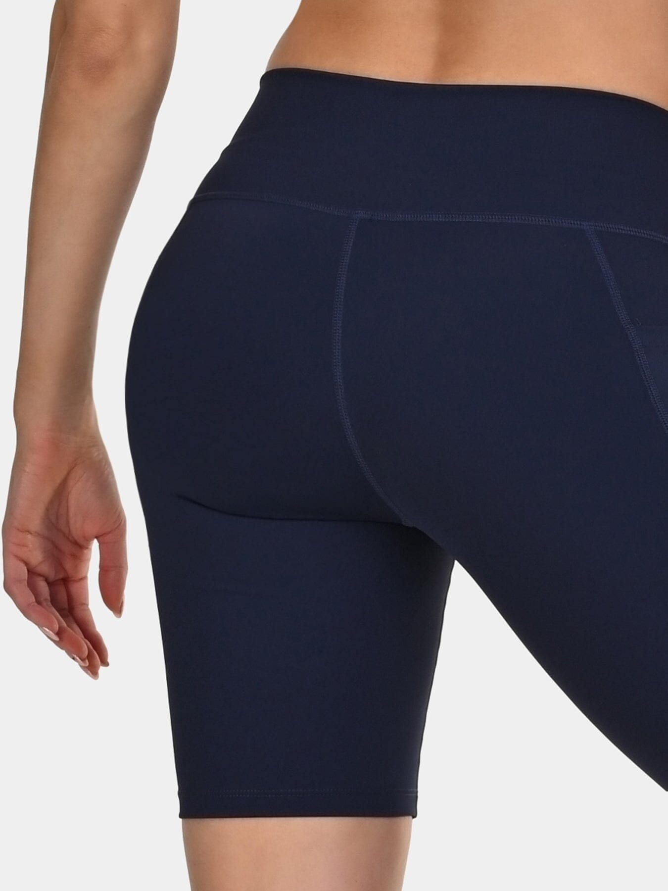 TCA Women's High Waisted Yoga Shorts _ Tummy Control Buttery Soft Biker Shorts with 2 Open Side Pockets  for Running, Gym, and Workout