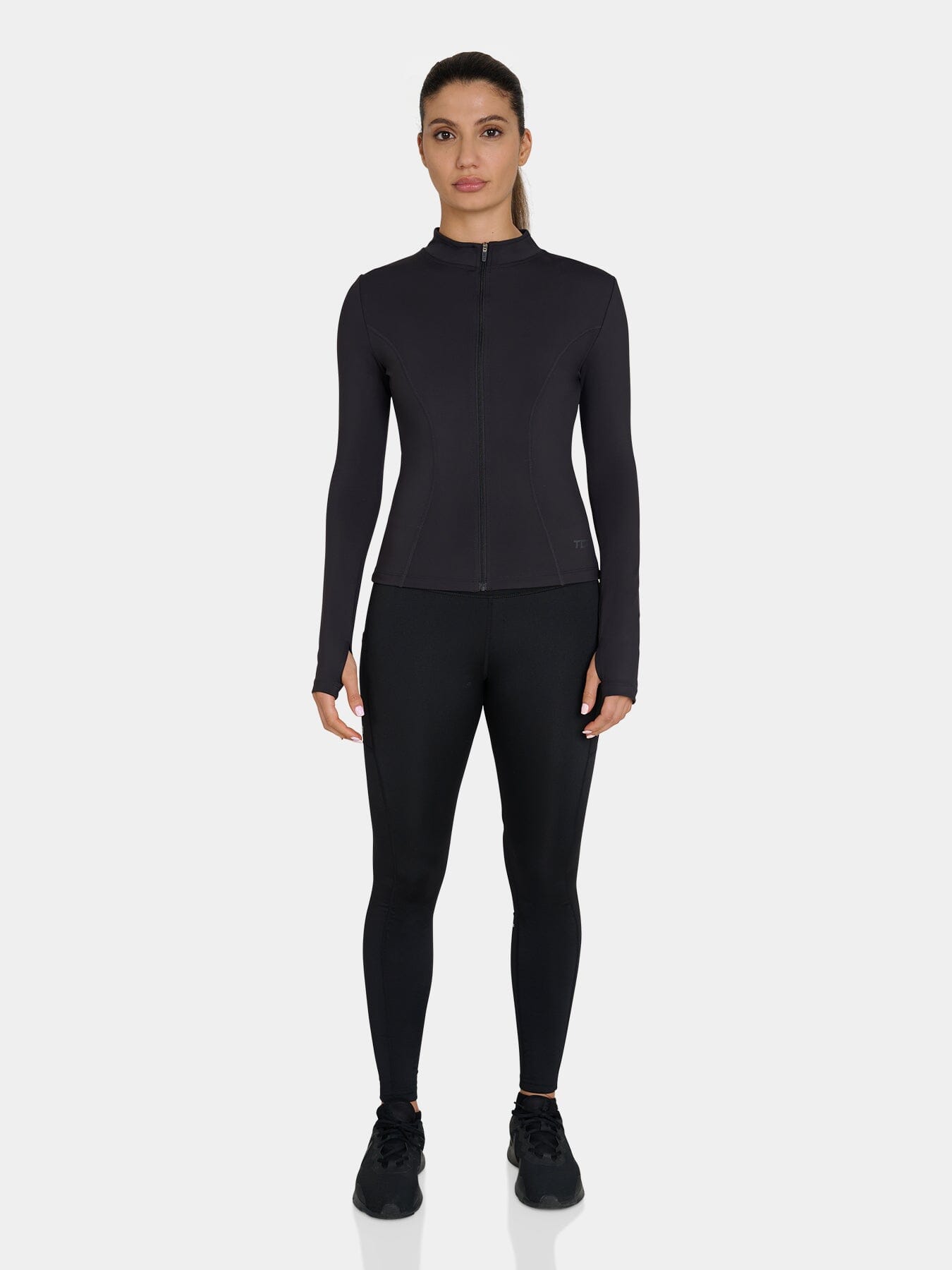 Lightweight Running Sports Long Sleeve Jacket for Women with Full Zip