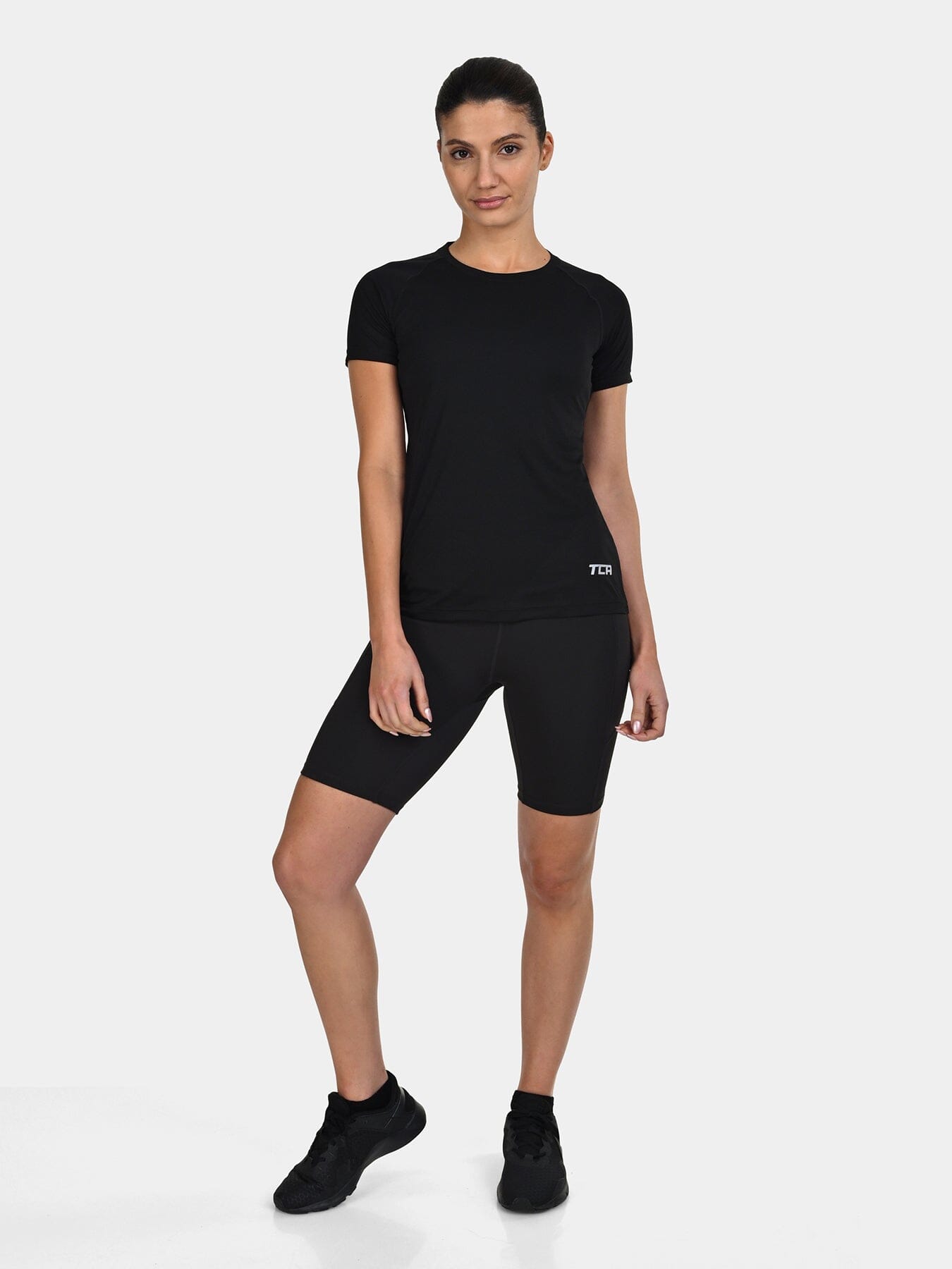 TCA Women's Lightweight Short Sleeve Shirt – Breathable Athletic Running T-Shirt for Yoga, Running, Gym, Training, and Fitness