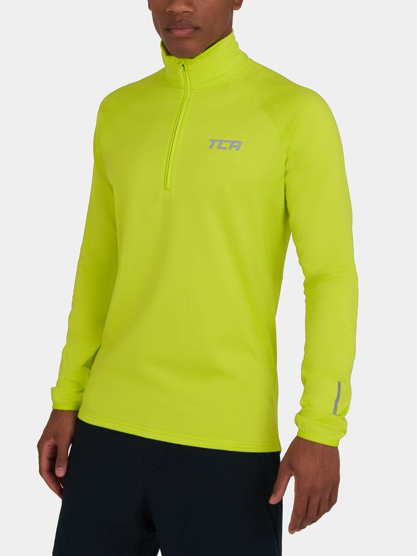 Winter Run Thermal Long Sleeve Running Top For Men With Brushed Inner Fabric