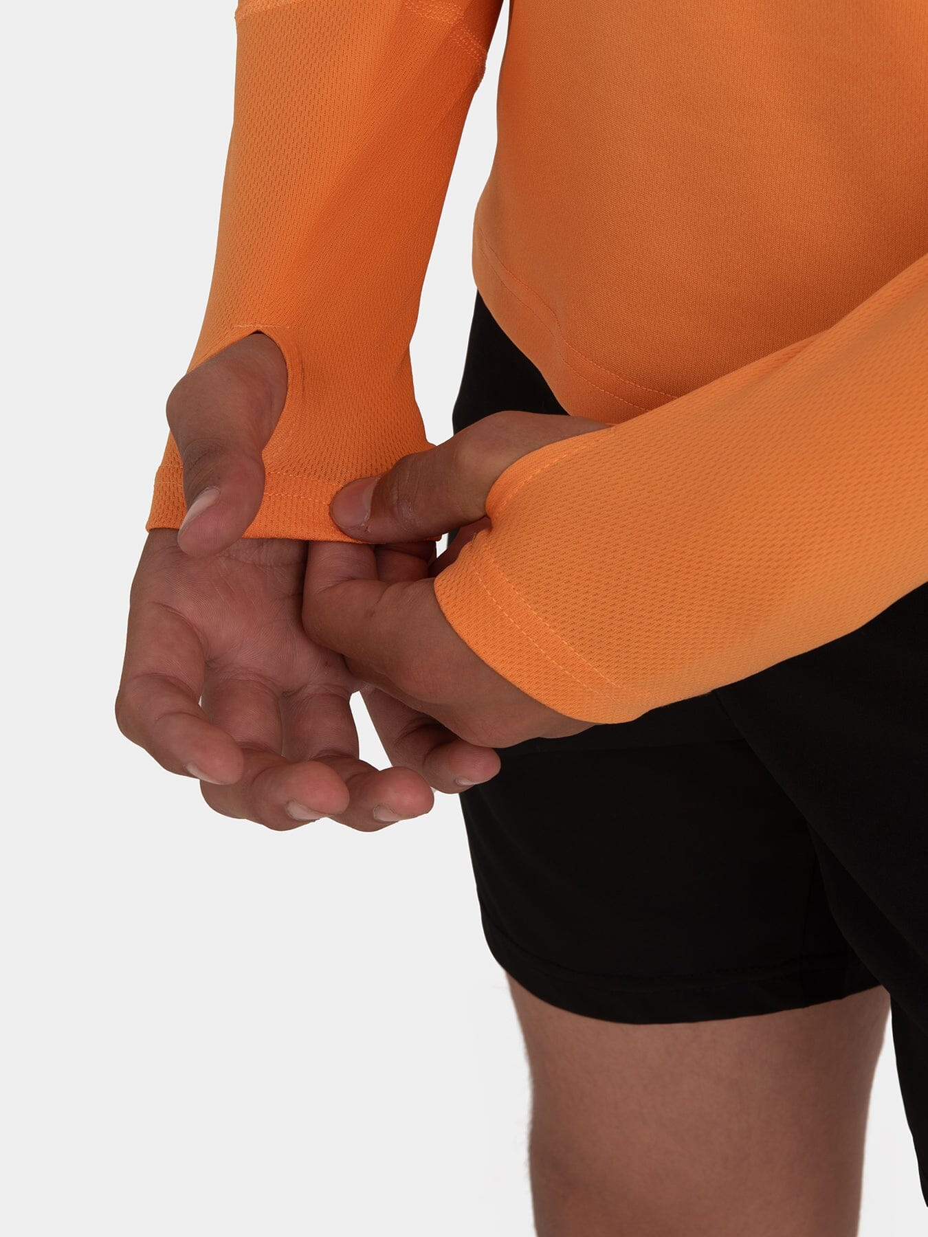 Stamina Long Sleeve Crew Neck Running Top For Boys With Thumbholes