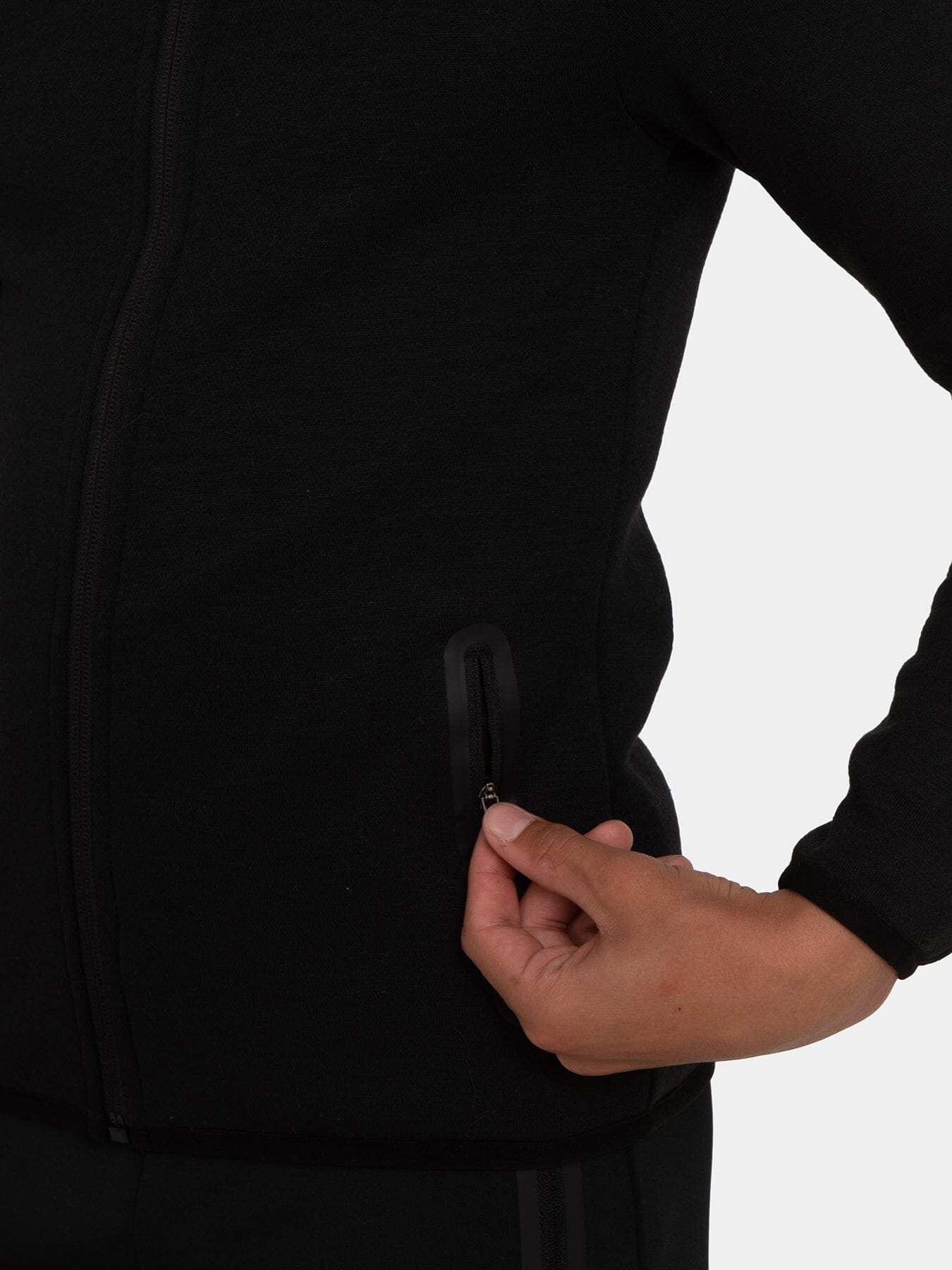 Revolution Tech Gym Running Hoodie For Kids Boys Girls With Zip Pockets