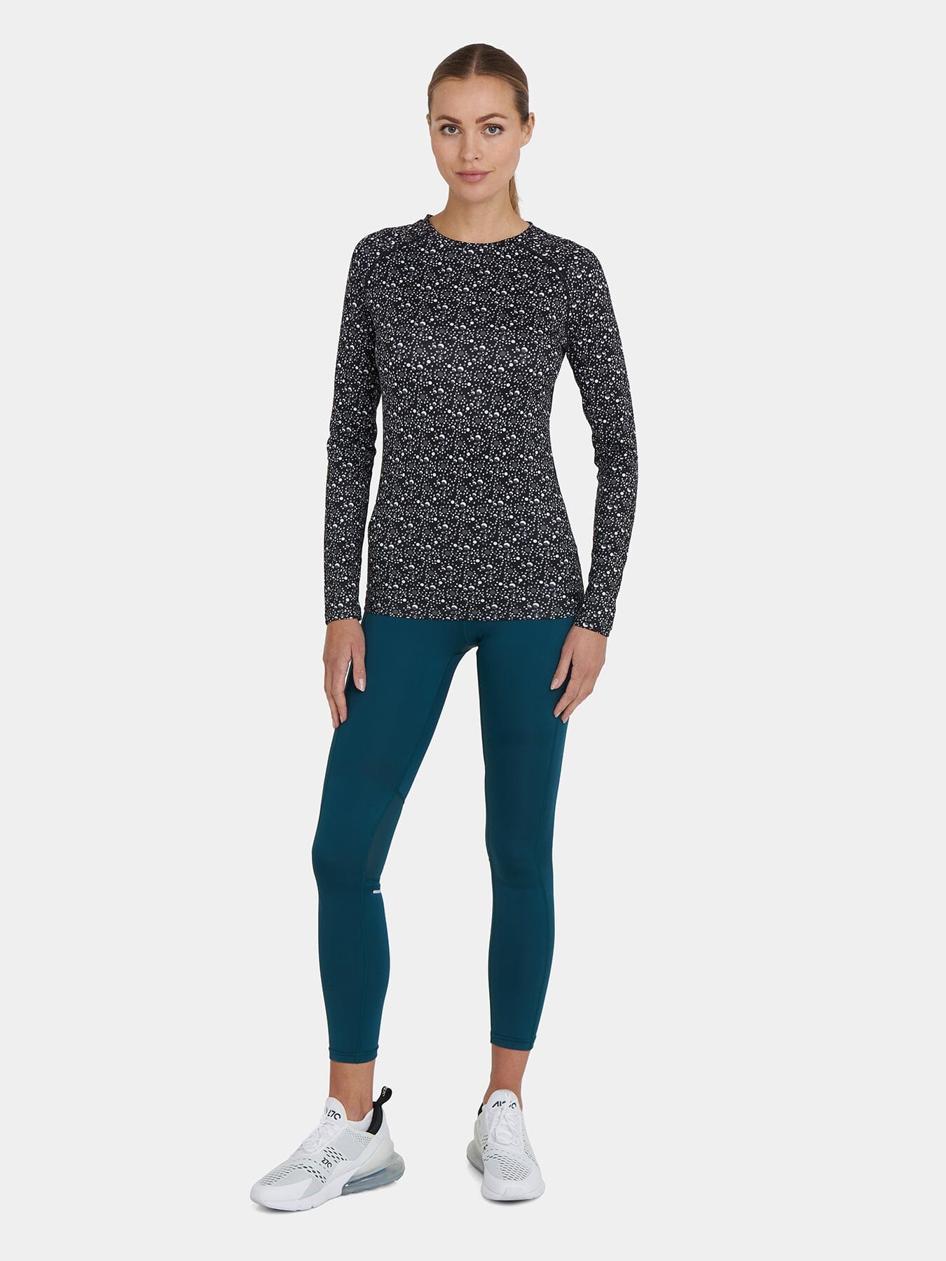 SuperThermal Long Sleeve Compression Base Layer Crew Neck Top for Women With Brushed Inner Fabric
