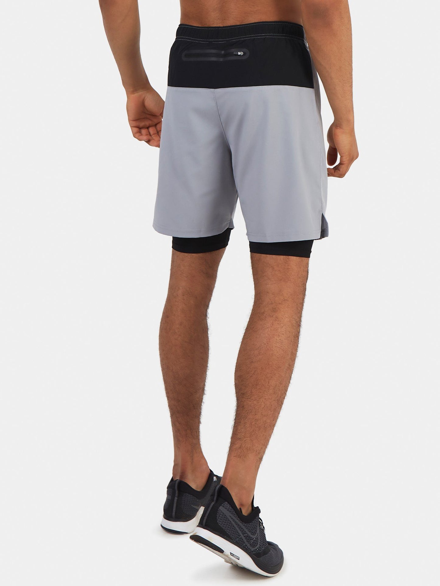 Ultra 2-in-1 Running Short For Men With Back Zip Pocket & Internal Compression Lining