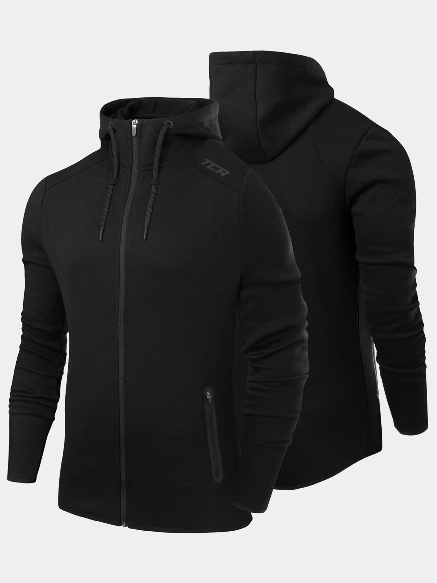 Revolution Tech Gym Running Hoodie For Men With Zip Pockets