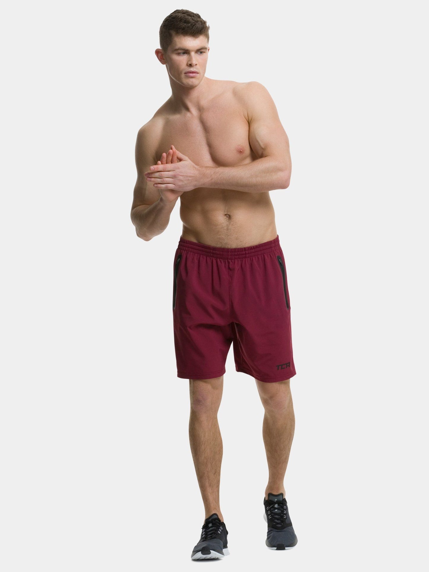 TCA Elite Tech Men's Running Shorts - Carmine Red