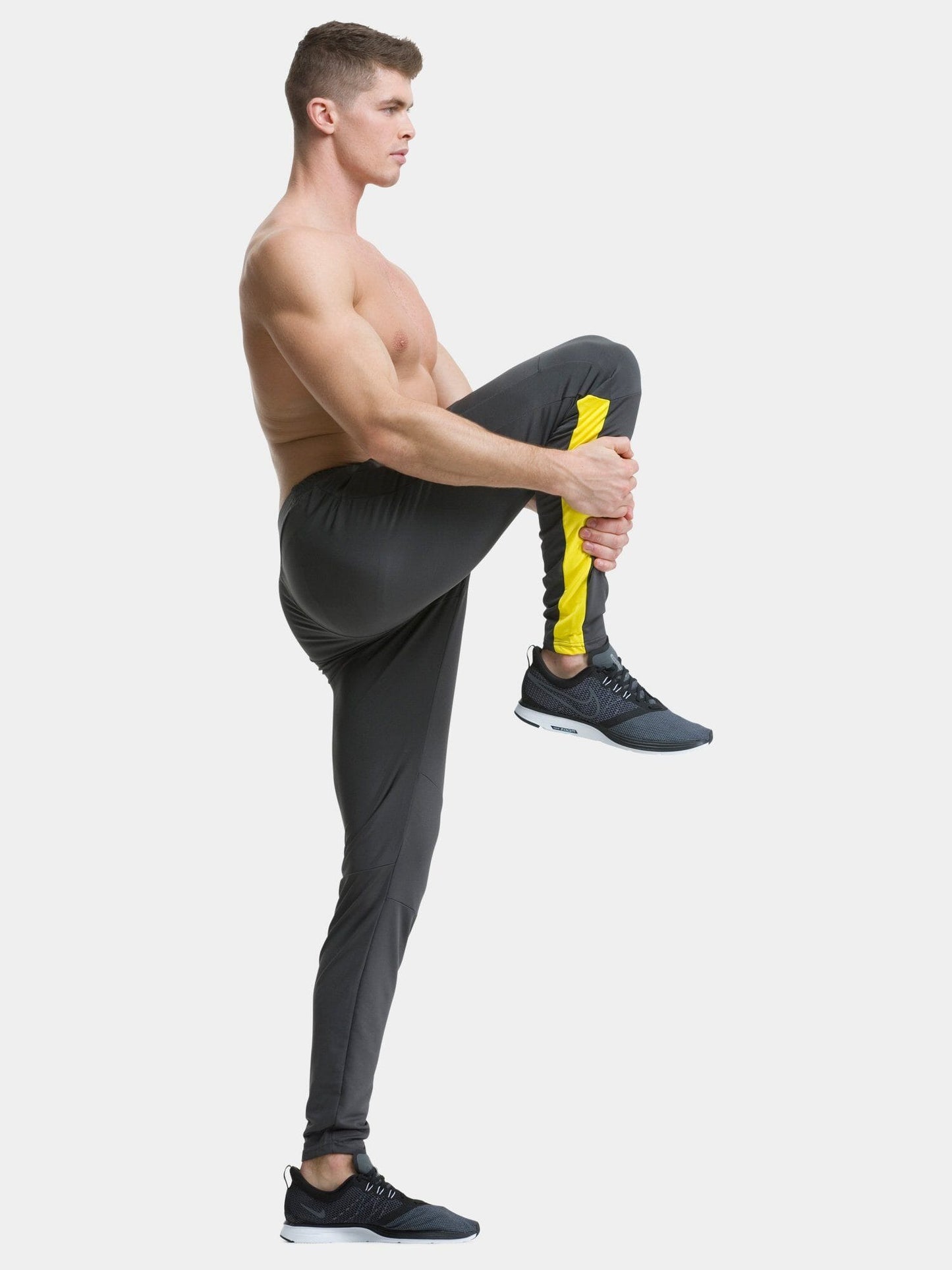 Asphalt / Yellow Rapid Track Pant - Action