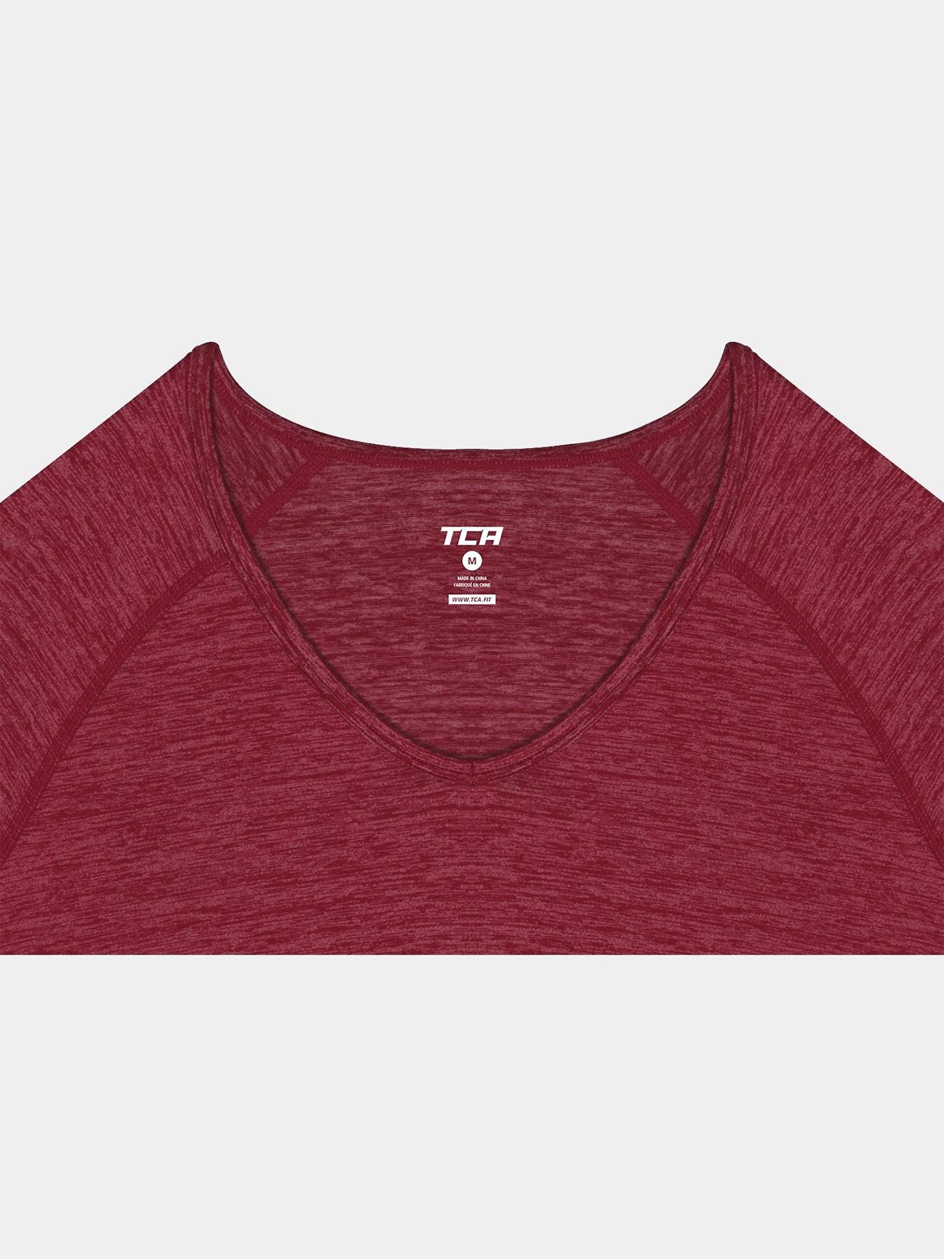 Elle Long Sleeve V Neck Top For Women With Thumbholes