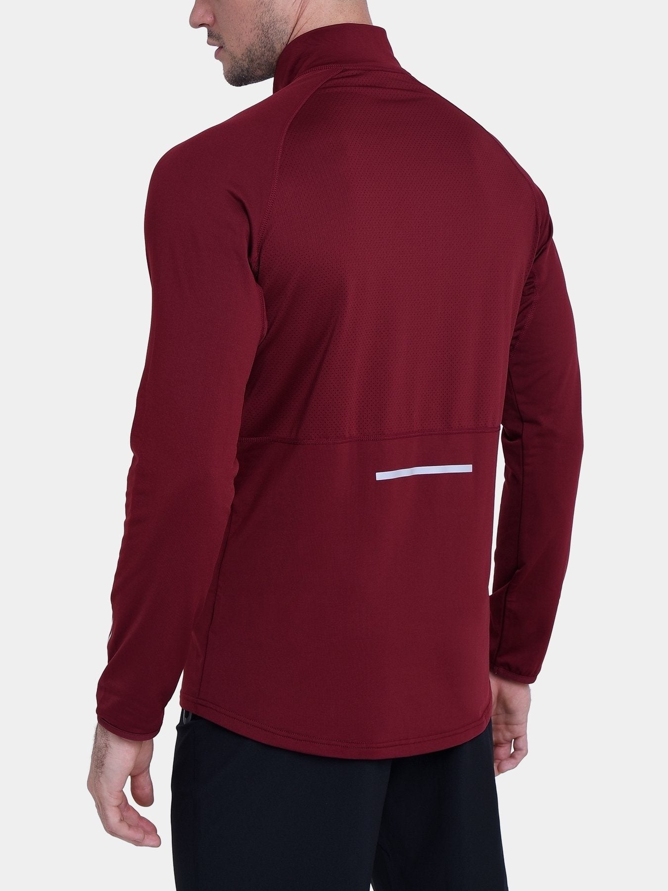 Winter Run Thermal Long Sleeve Running Top For Men With Brushed Inner Fabric