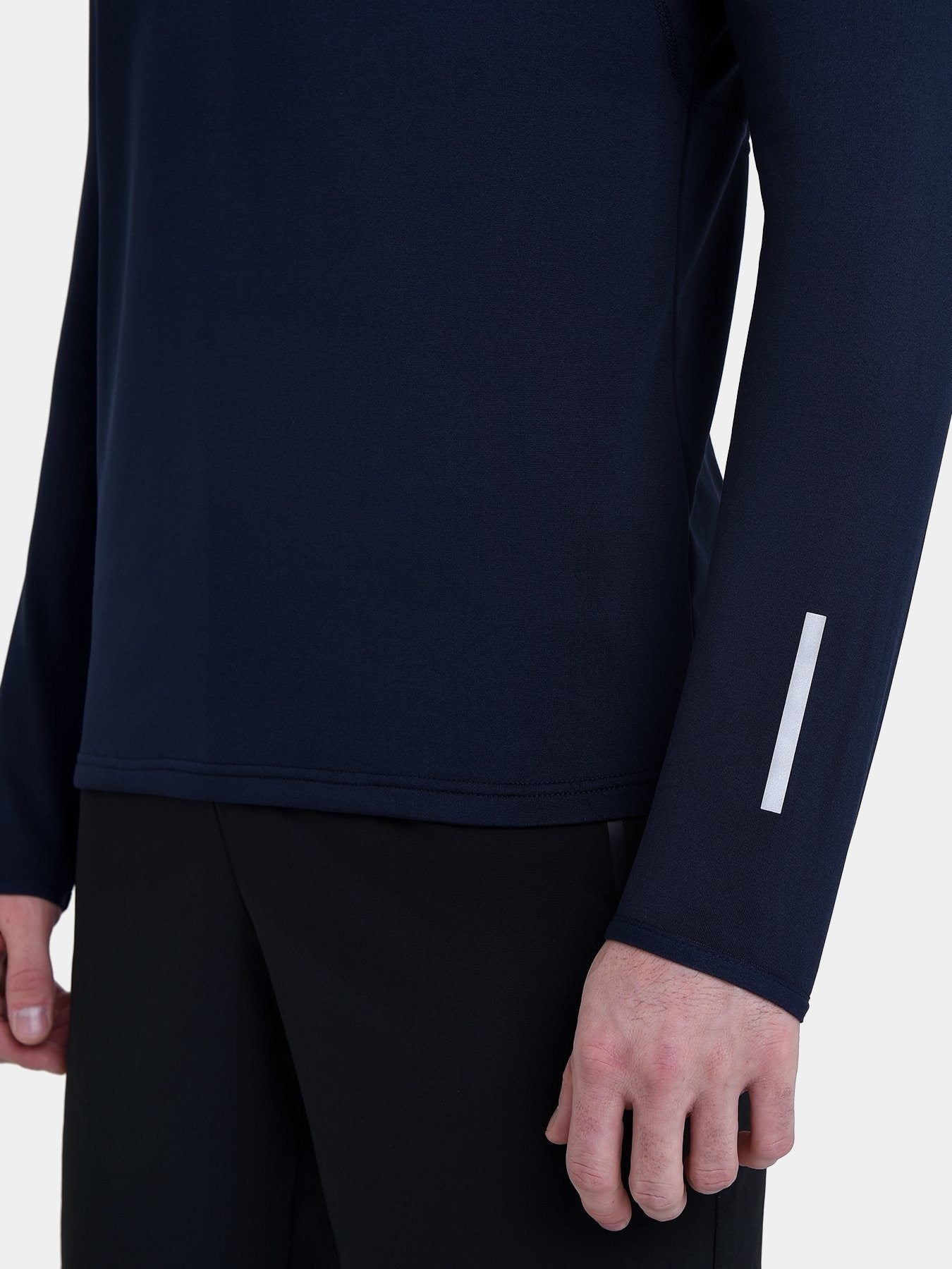 Winter Run Thermal Long Sleeve Running Top For Men With Brushed Inner Fabric