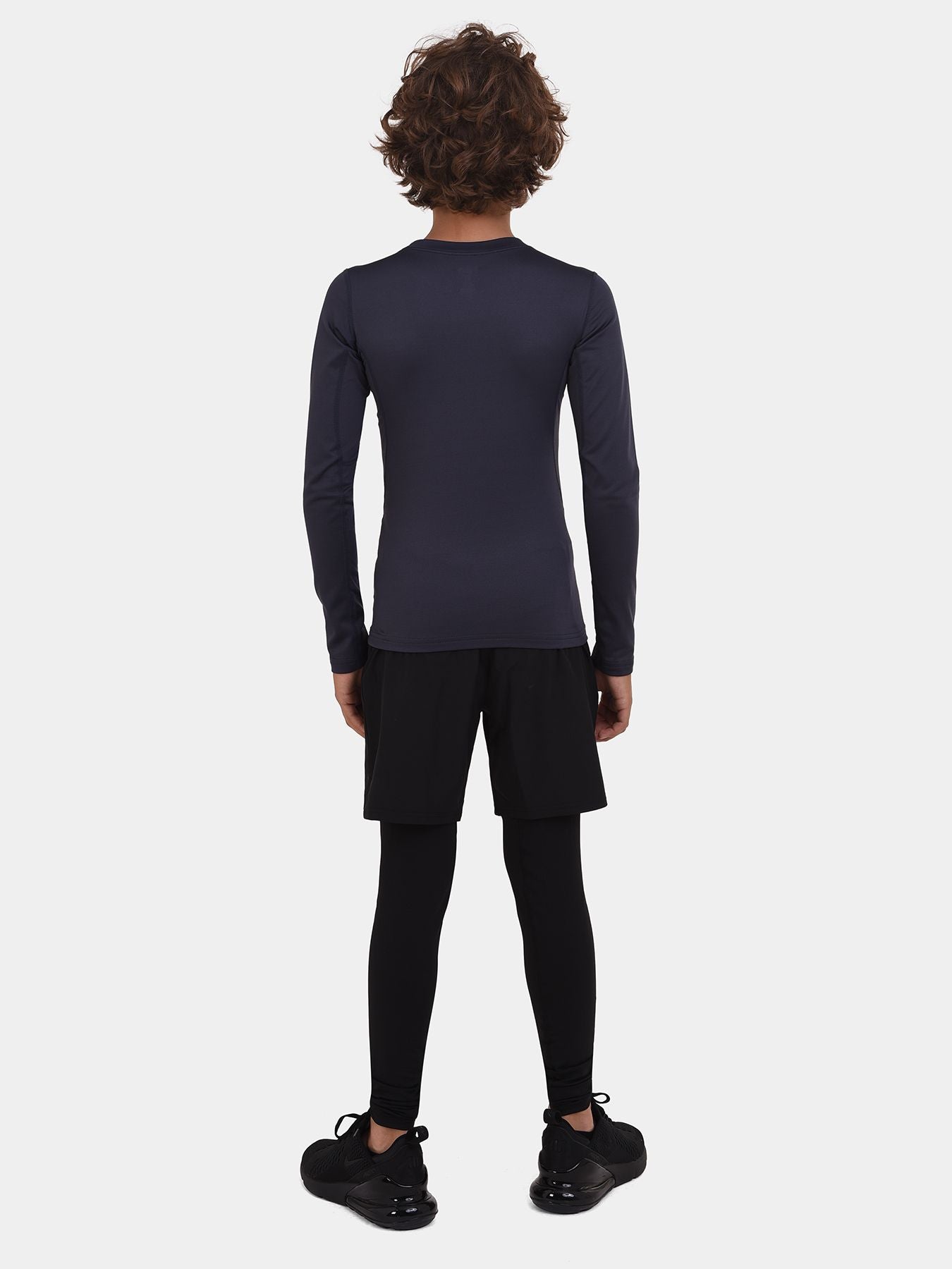 SuperThermal Compression Base Layer Long Sleeve Crew Neck For Boys With Brushed Inner Fabric